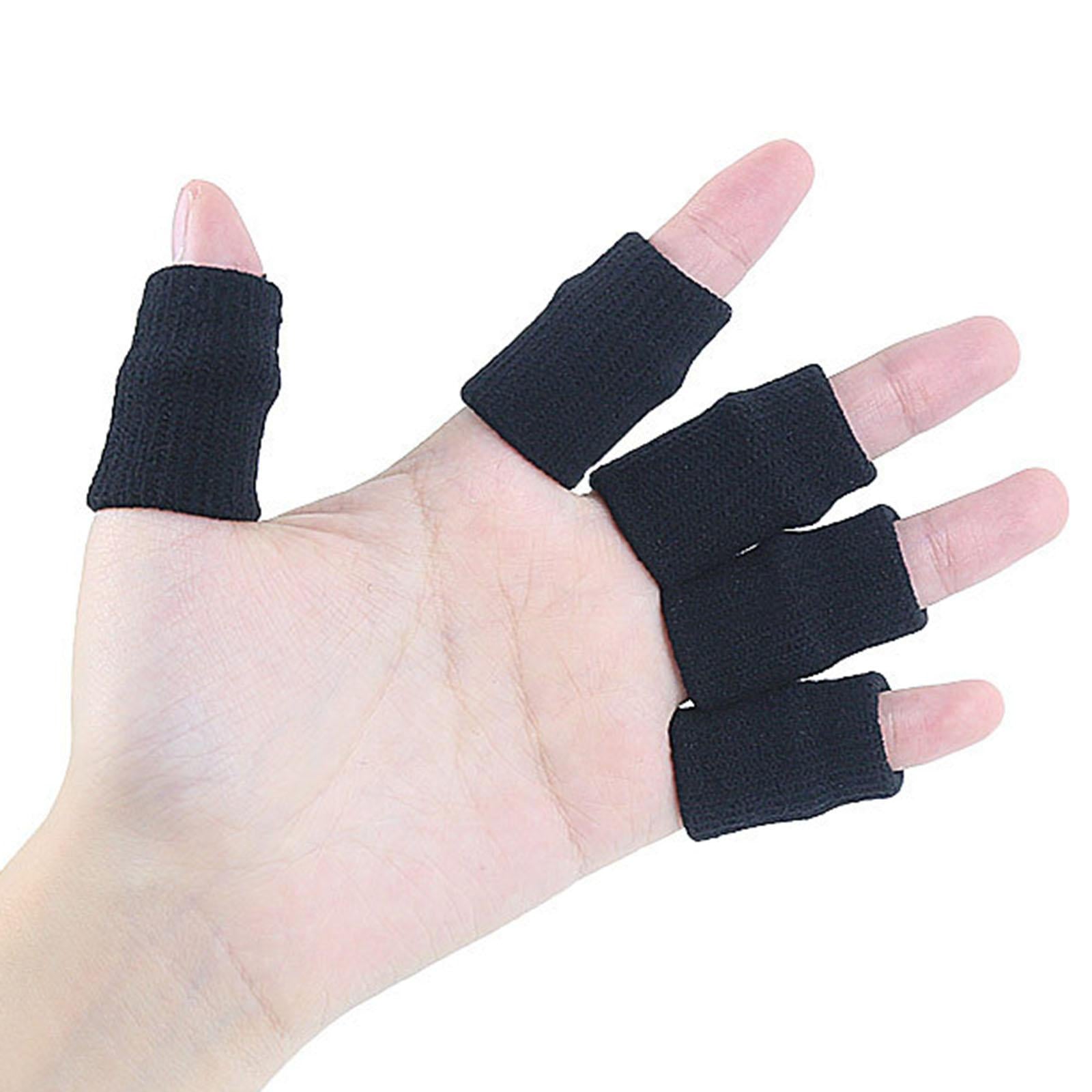 10Pcs Finger Protector Elastic Comfortable for Baseball Badminton Cycling Gray