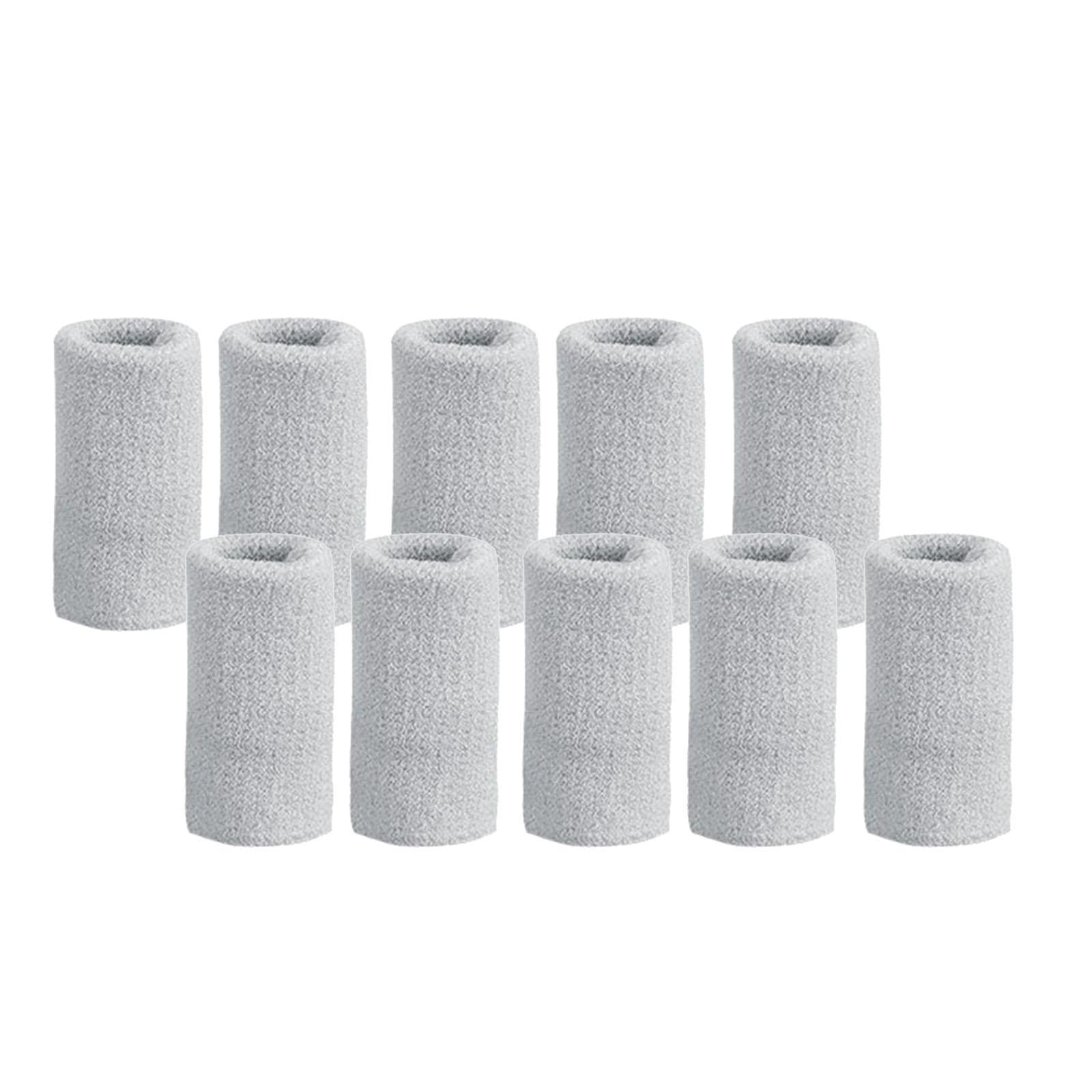 10Pcs Finger Protector Elastic Comfortable for Baseball Badminton Cycling Gray
