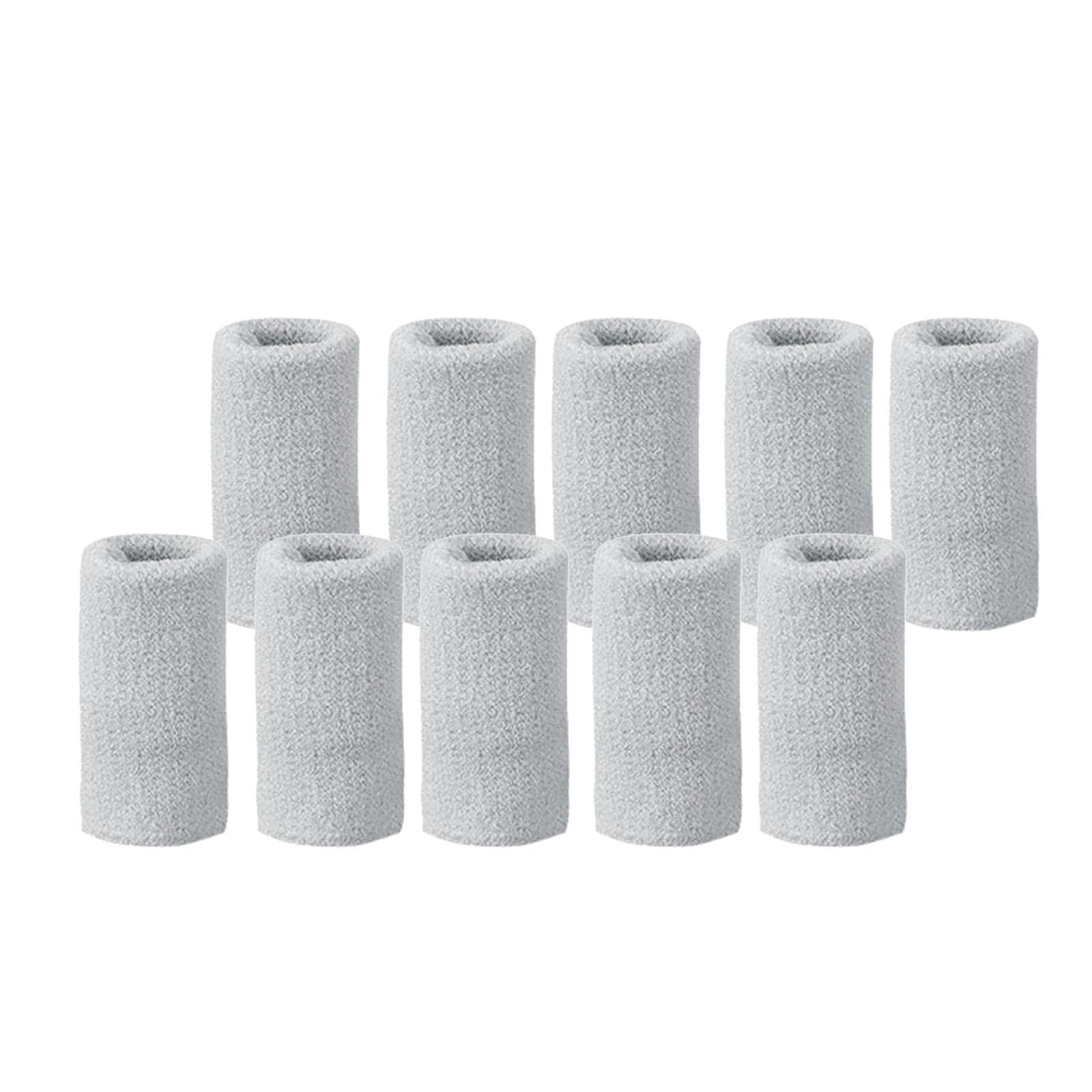 10Pcs Finger Protector Elastic Comfortable for Baseball Badminton Cycling Gray