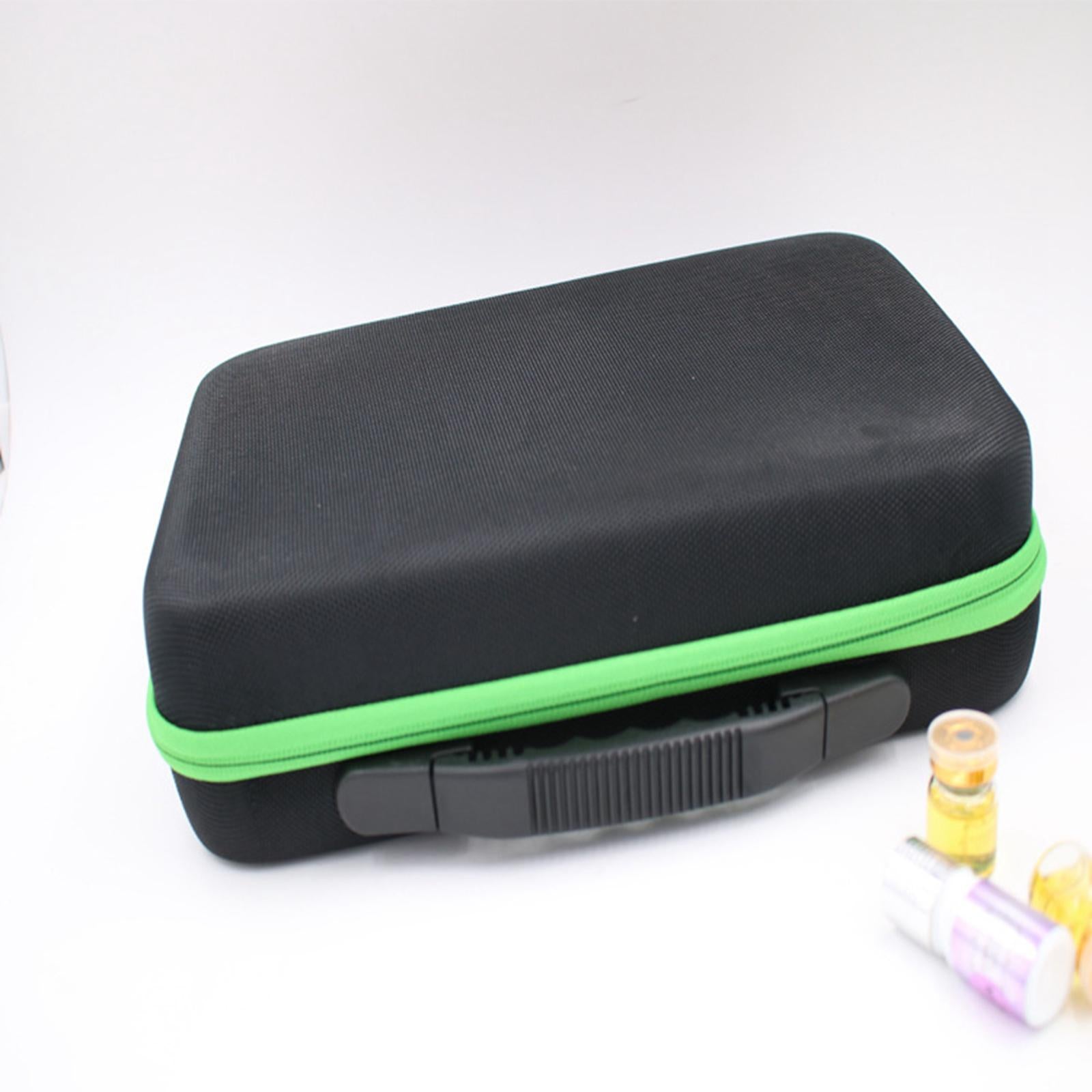EVA Essential Oil Carrying Case Holds 63 Bottles 1ml 2ml 3ml Oils Green