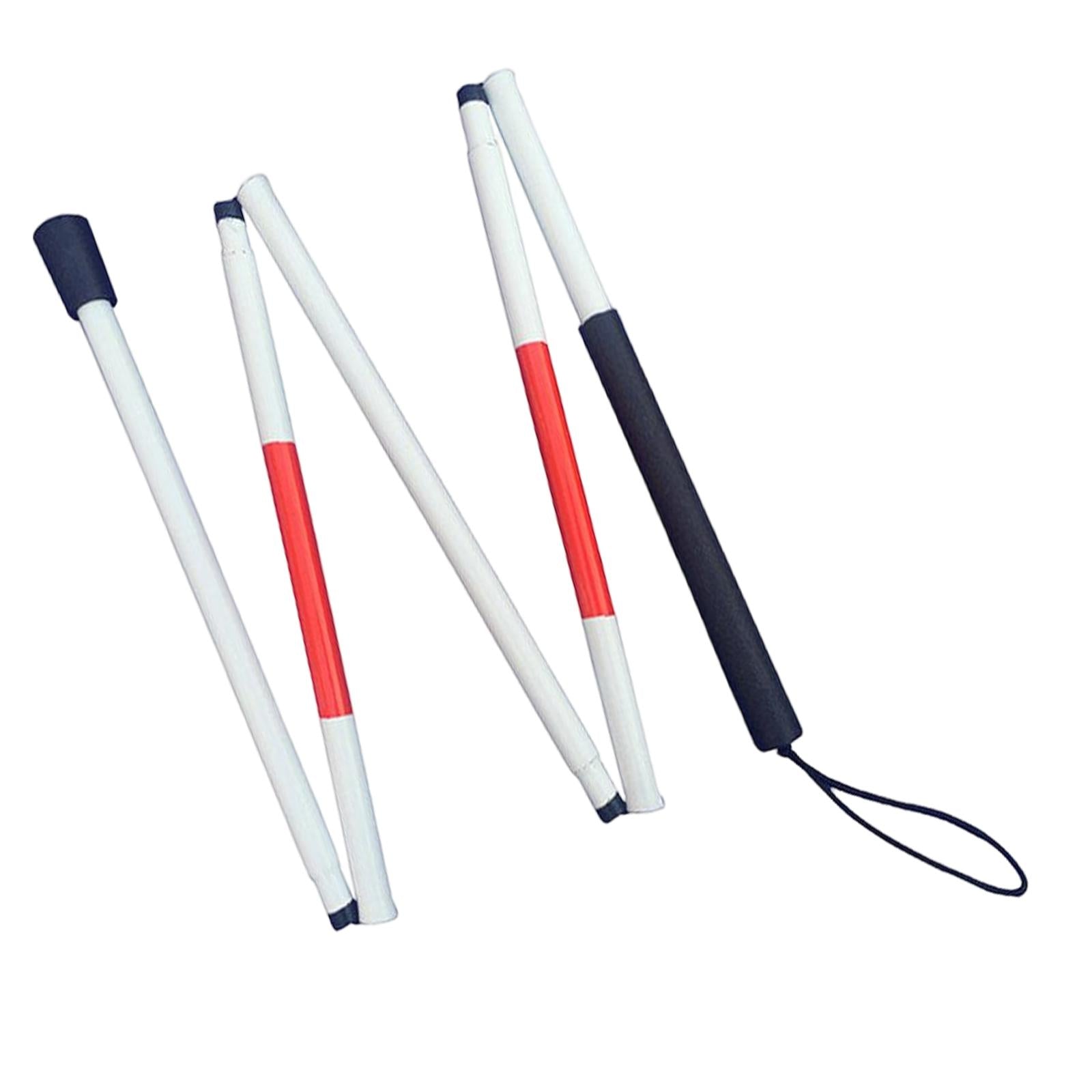 Folding Mobility Cane Portable 49 inch (124cm) Anti Shock for Blind People