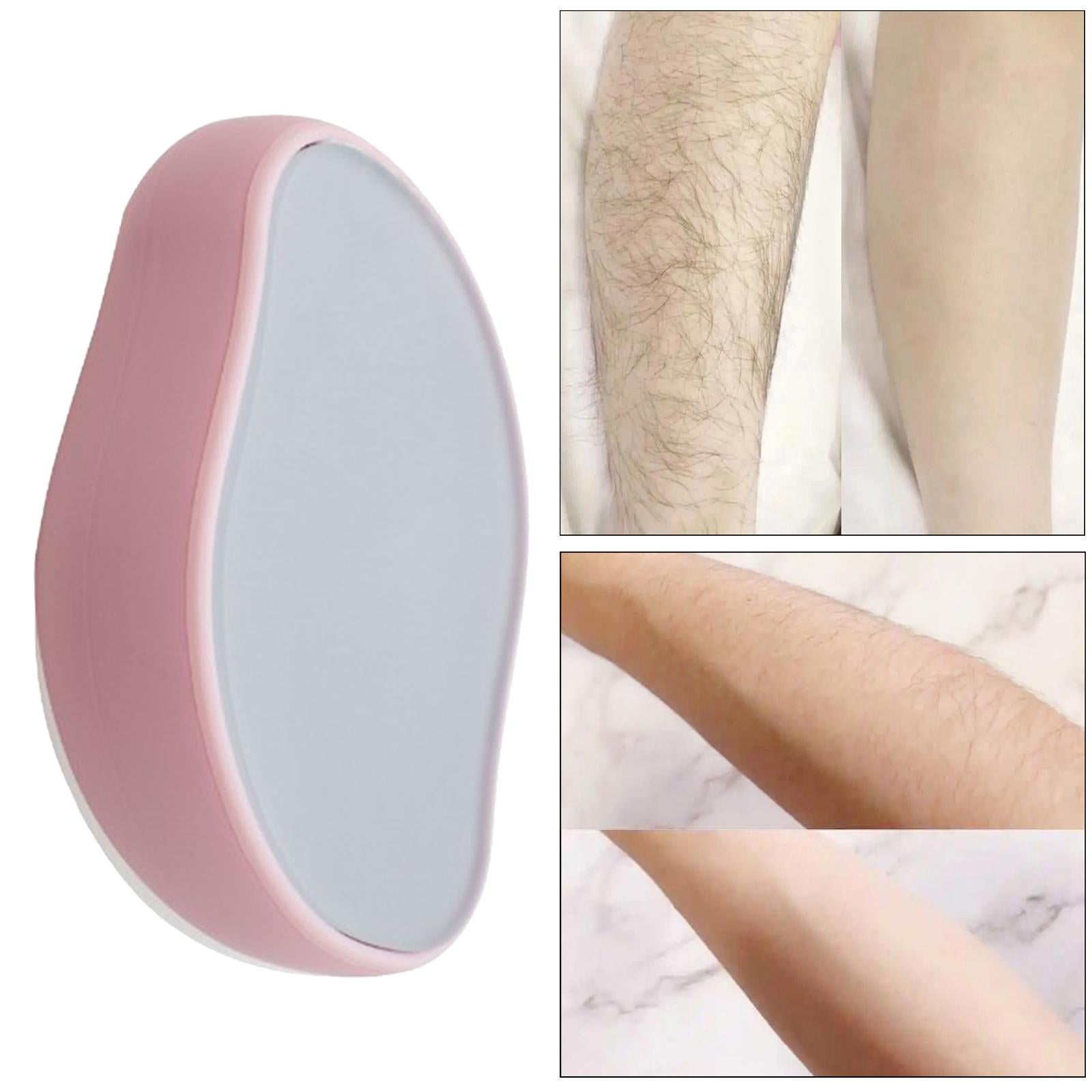 Painless Physical Hair Removal Epilator Depilation Exfoliating Tool Pink