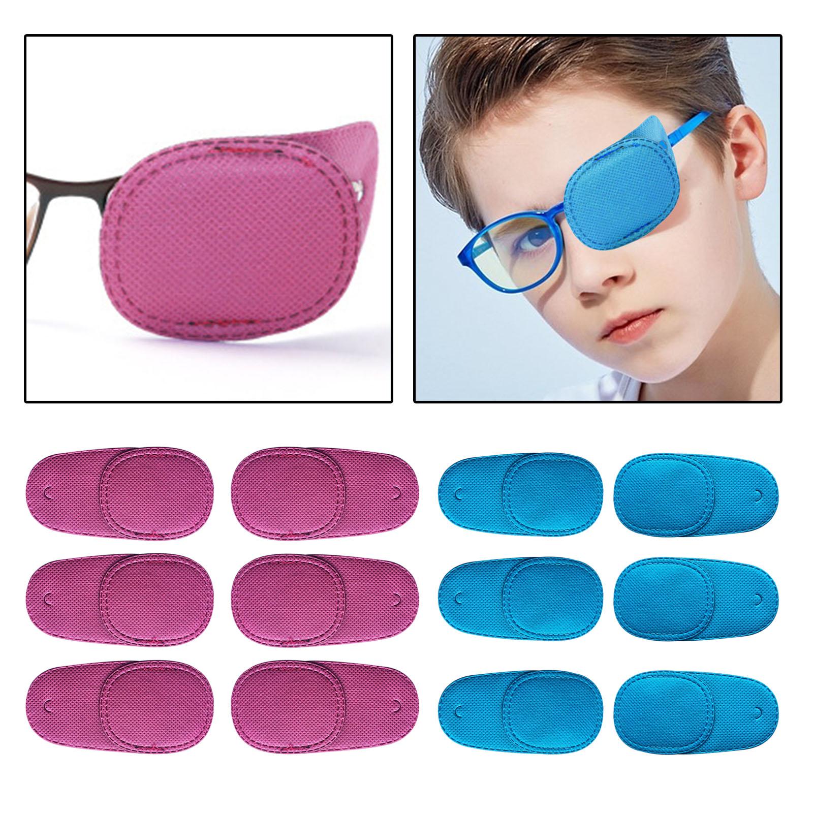 6x Amblyopia Eye Patches Visual Corrected for Strabismus Lazy Eye Girls Boys Pink