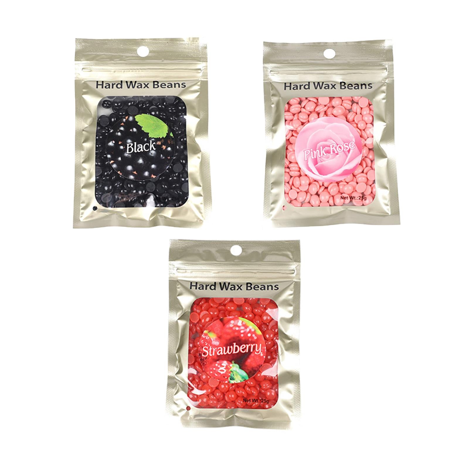 Hard Wax Beads Bean 25g Hair Removal Painless for Bikini Line Men Black