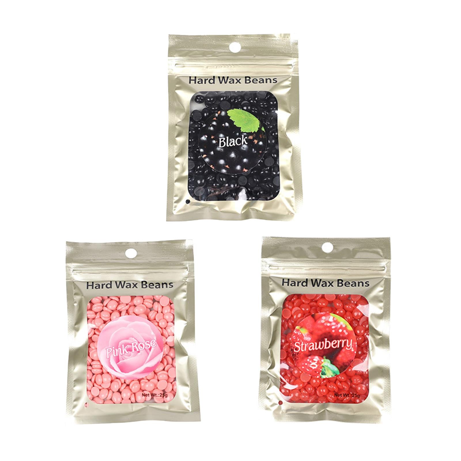 Hard Wax Beads Bean 25g Hair Removal Painless for Bikini Line Men Black