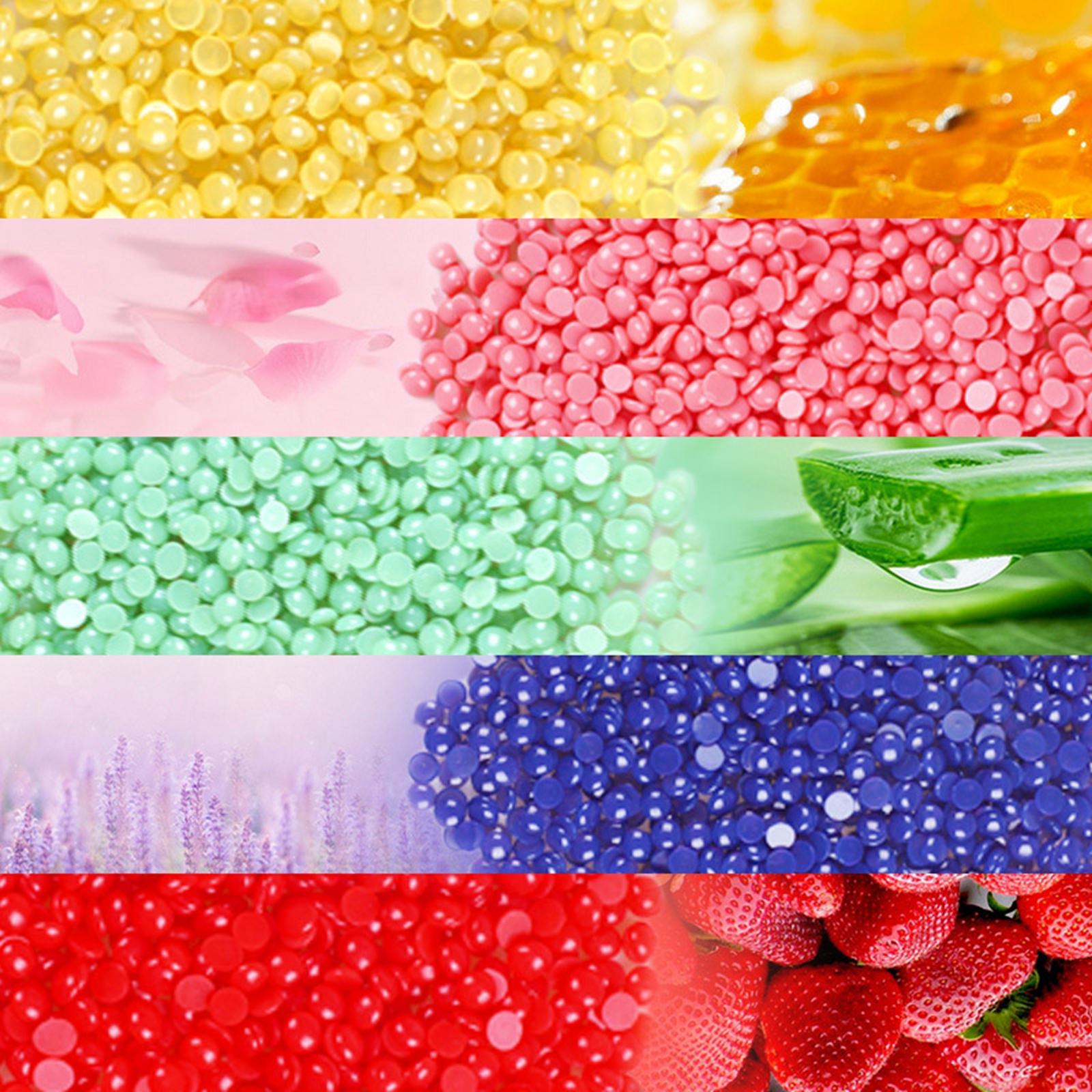 Hard Wax Beads Bean 25g Hair Removal Painless for Bikini Line Men Pink