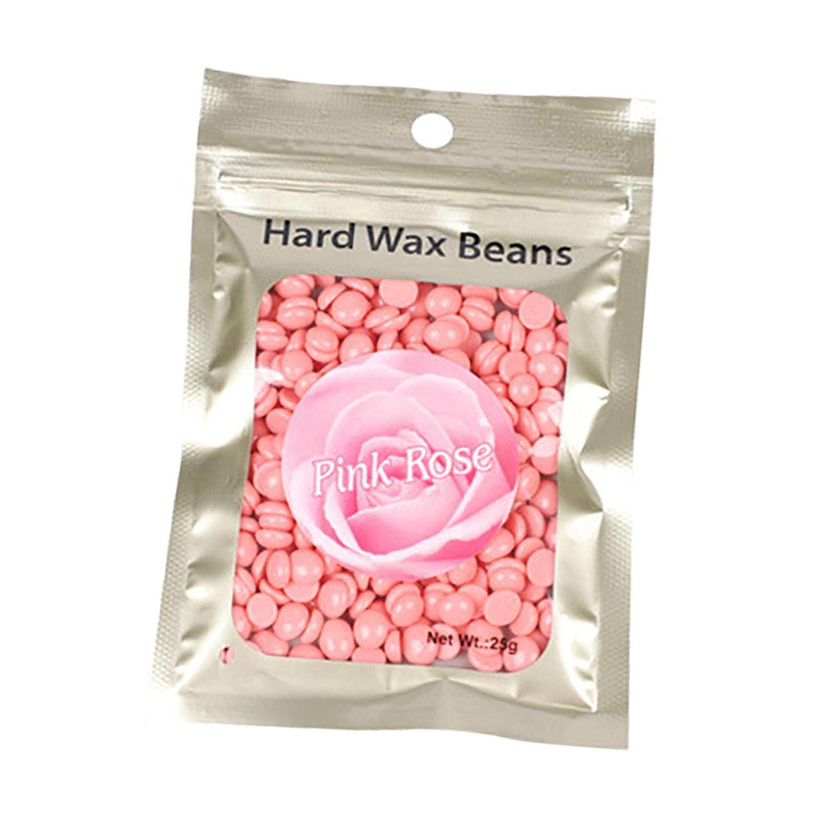 Hard Wax Beads Bean 25g Hair Removal Painless for Bikini Line Men Pink