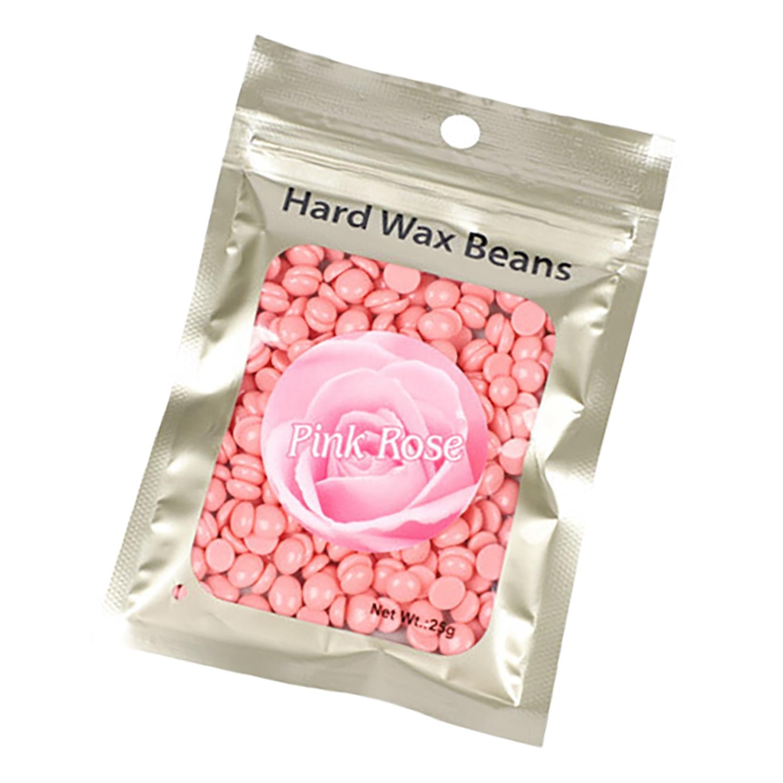 Hard Wax Beads Bean 25g Hair Removal Painless for Bikini Line Men Pink