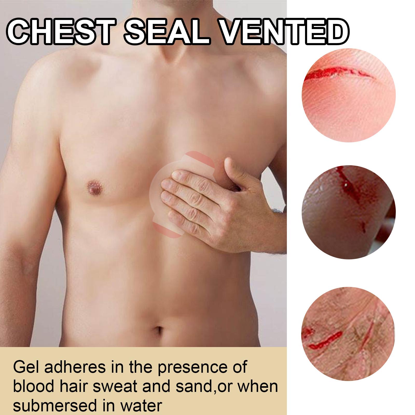 10Pcs Chest Seal Vented Adhesive Wound dressings Reliable Wound Care