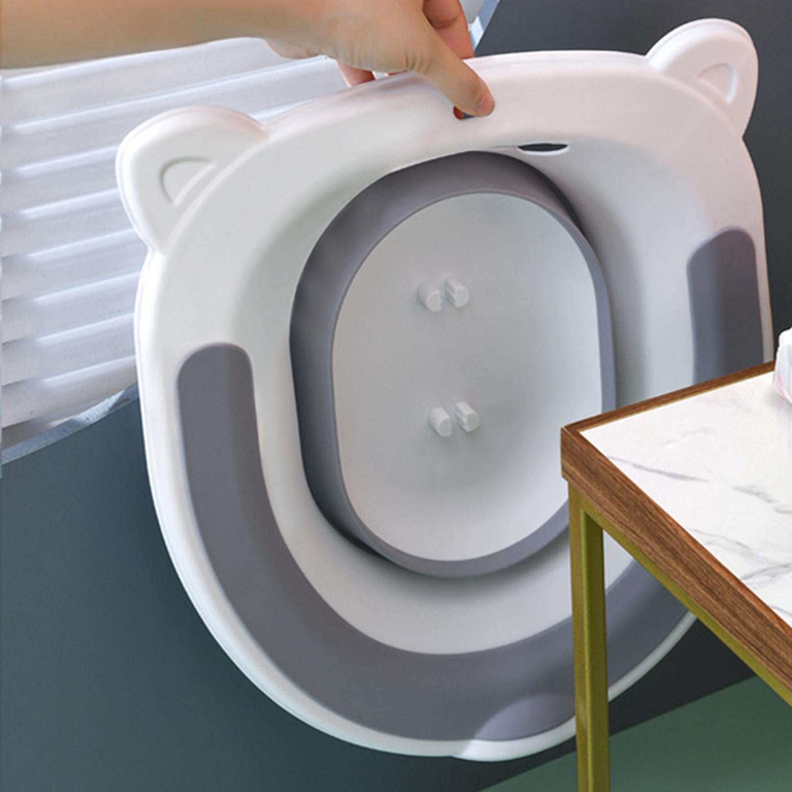 Collapsible Sitz Bath Toilet Seat for Soothes Cleanse Vagina Anal Home Use Pink