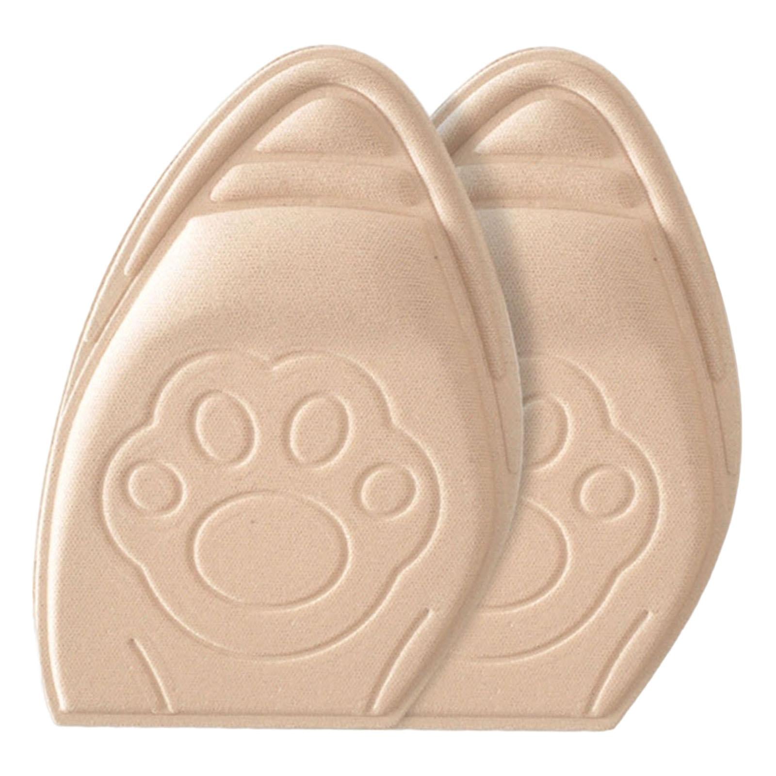 Forefoot Cushion Pad Plantar Fasciitis for All Shoes Leather Shoes Sneakers Pointed Beige