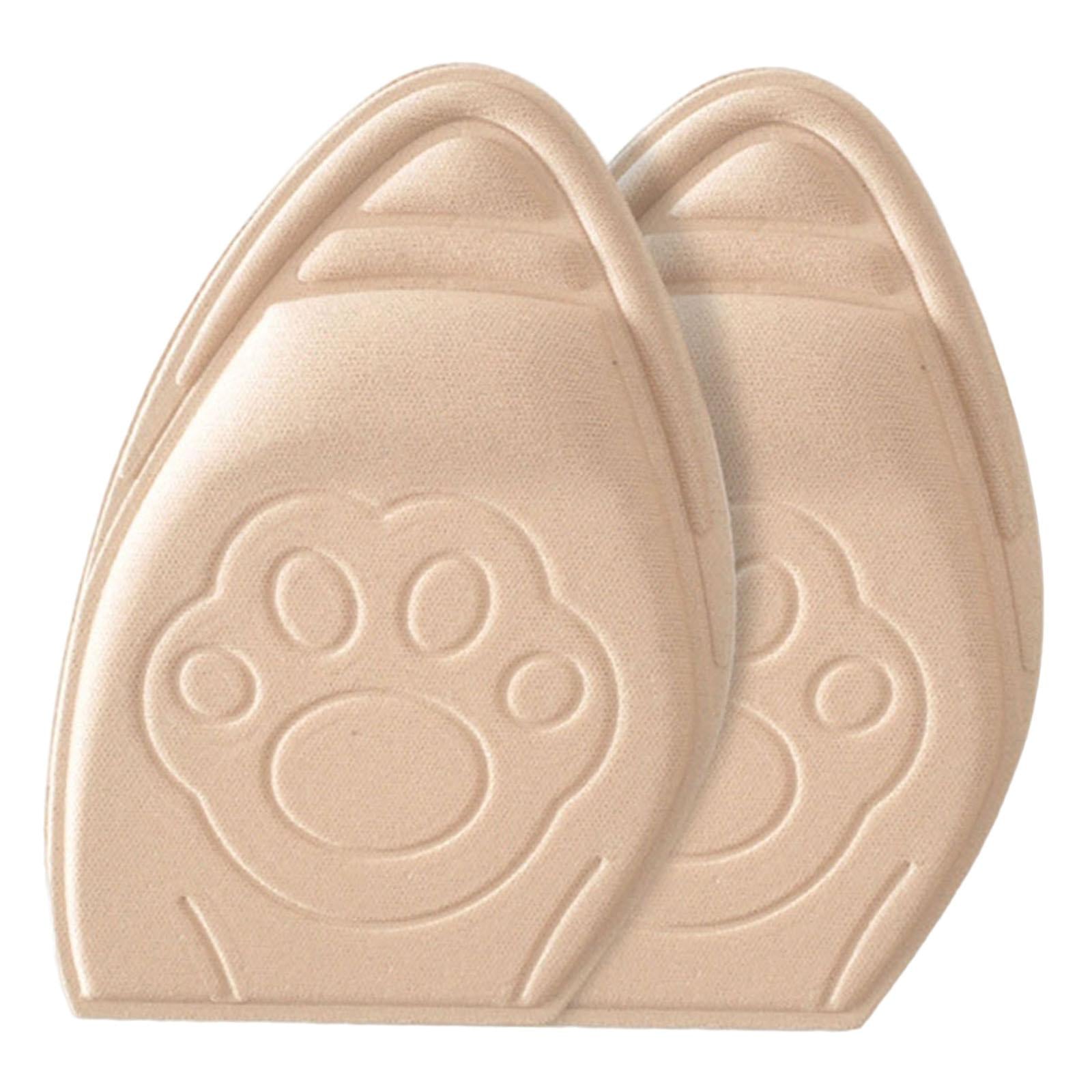 Forefoot Cushion Pad Plantar Fasciitis for All Shoes Leather Shoes Sneakers Pointed Beige