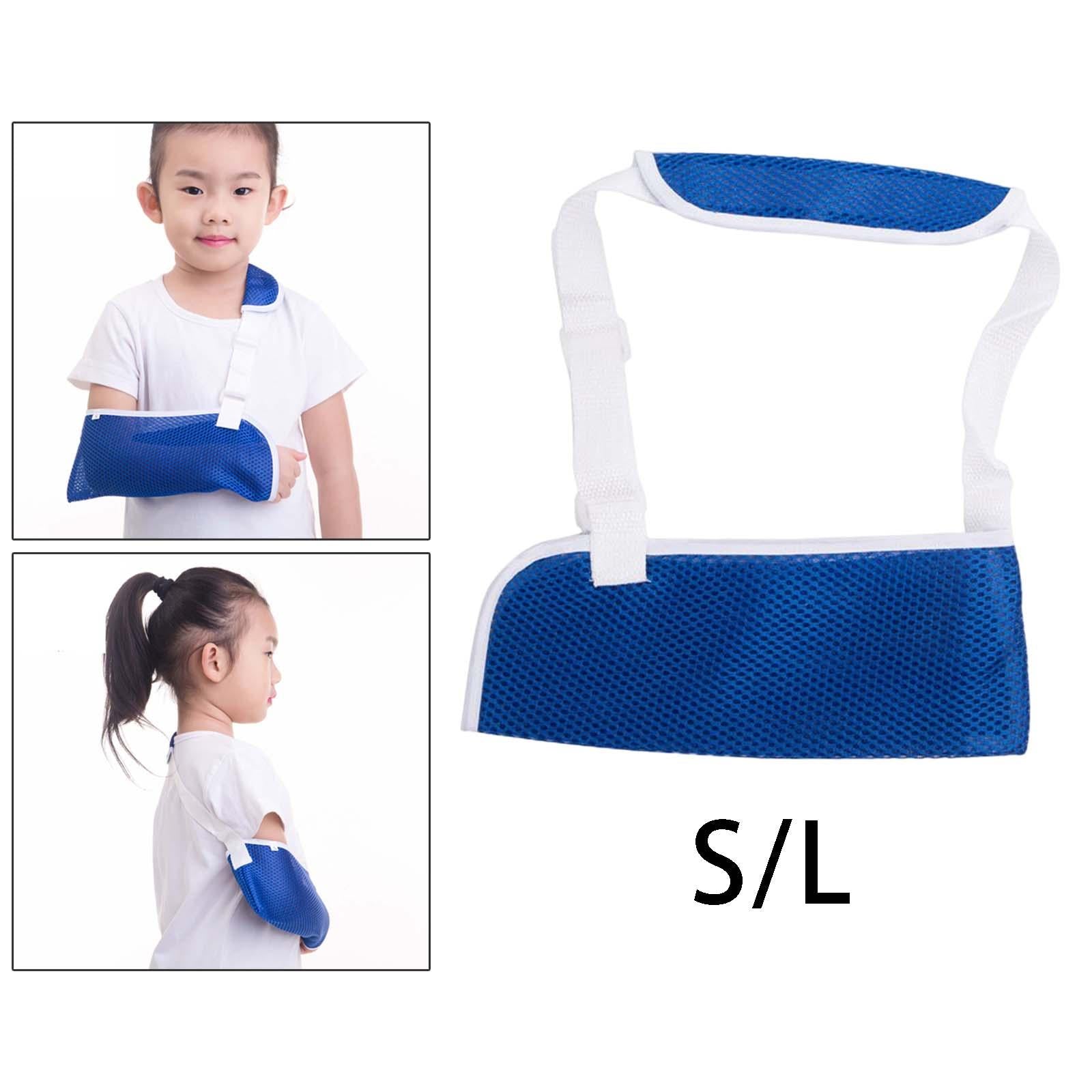 Arm Sling for Kids with Padded Shoulder Strap for Broken Arm Dislocated S 25x10cm
