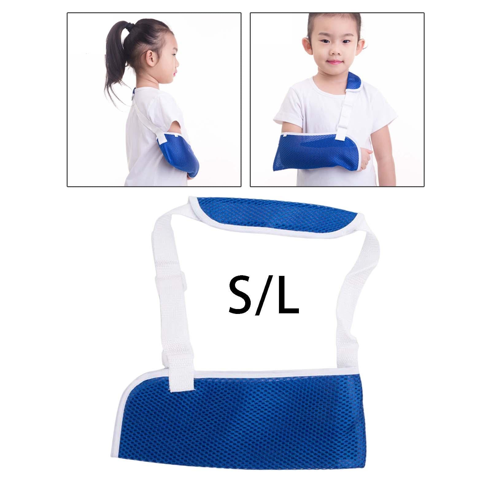 Arm Sling for Kids with Padded Shoulder Strap for Broken Arm Dislocated S 25x10cm