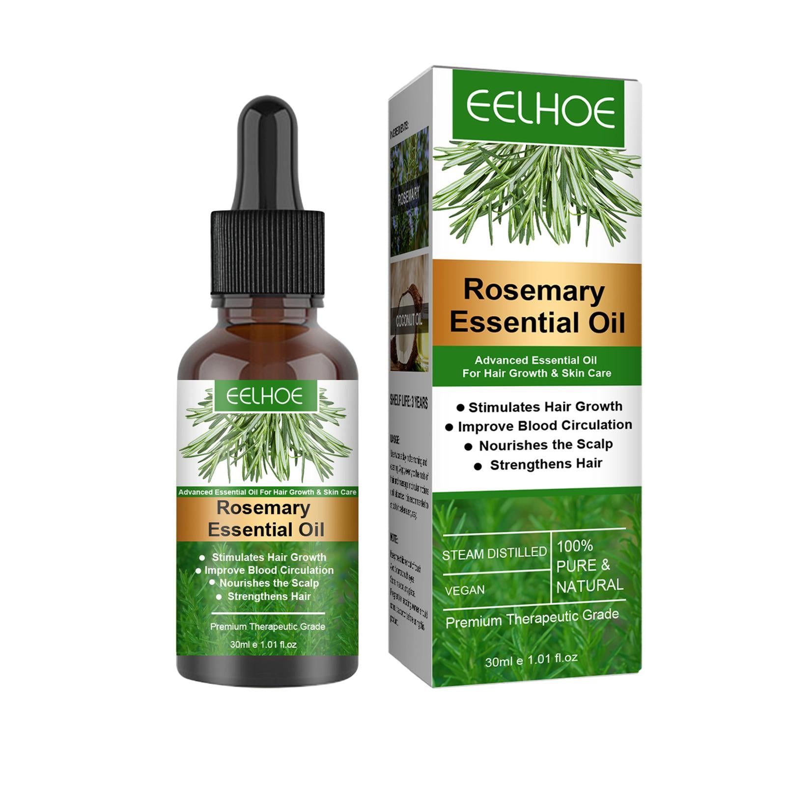 Rosemary Essential Oil 30ml for Stimulate Hair Growth Improves Circulation