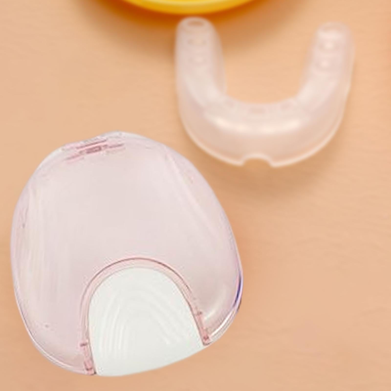Retainer Case Cleaning Box Holder for Mouth Guard  Aligner Pink
