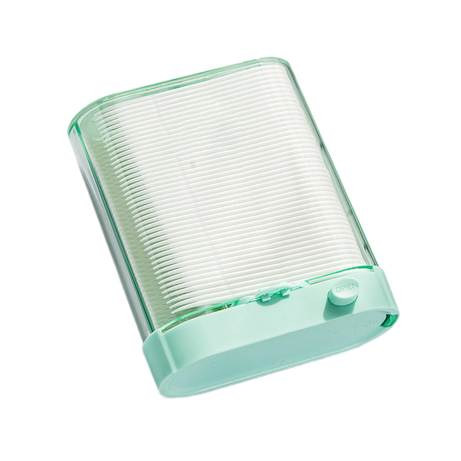 Automatic Floss Storage Box Portable Dispenser for Oral Care Bathroom  Green