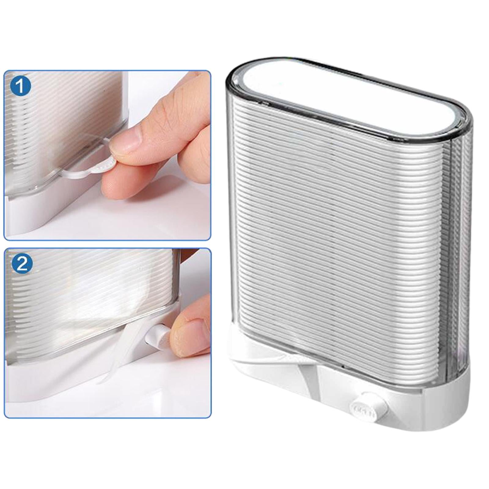 Automatic Floss Storage Box Portable Dispenser for Oral Care Bathroom  Gray