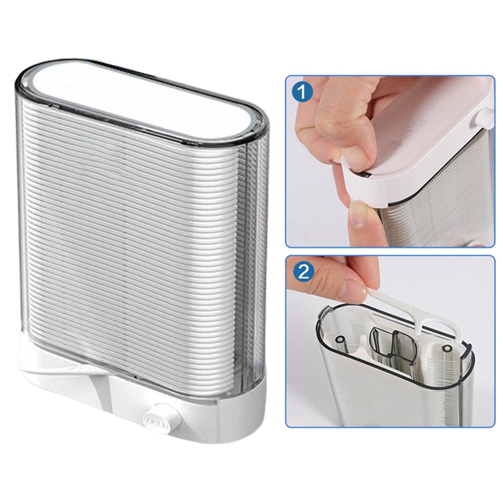 Automatic Floss Storage Box Portable Dispenser for Oral Care Bathroom  Gray