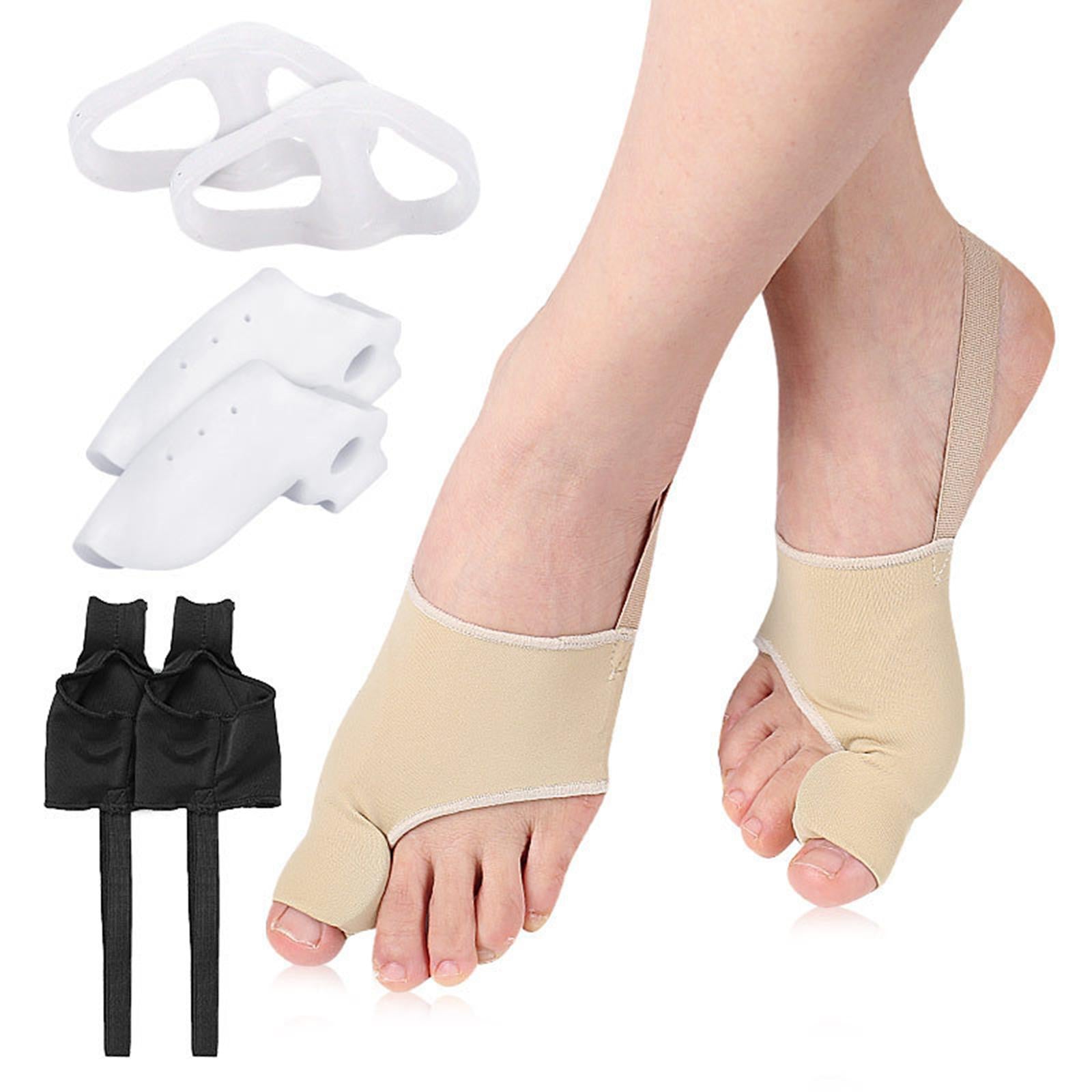 Bunion Corrector Kit Improves Toe Realignment Hallux Valgus Relief Non Slip Black L