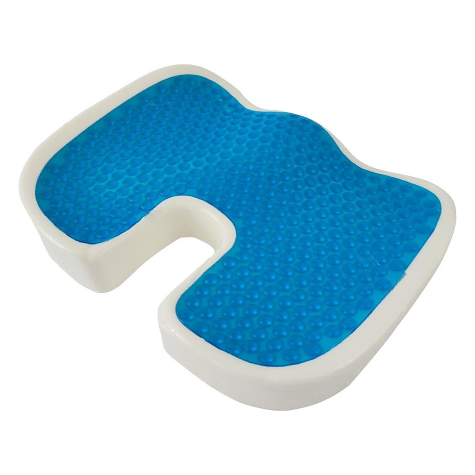 Summer Gel Seat Cushion Memory Foam Washable for Office Chair Pregnant Black