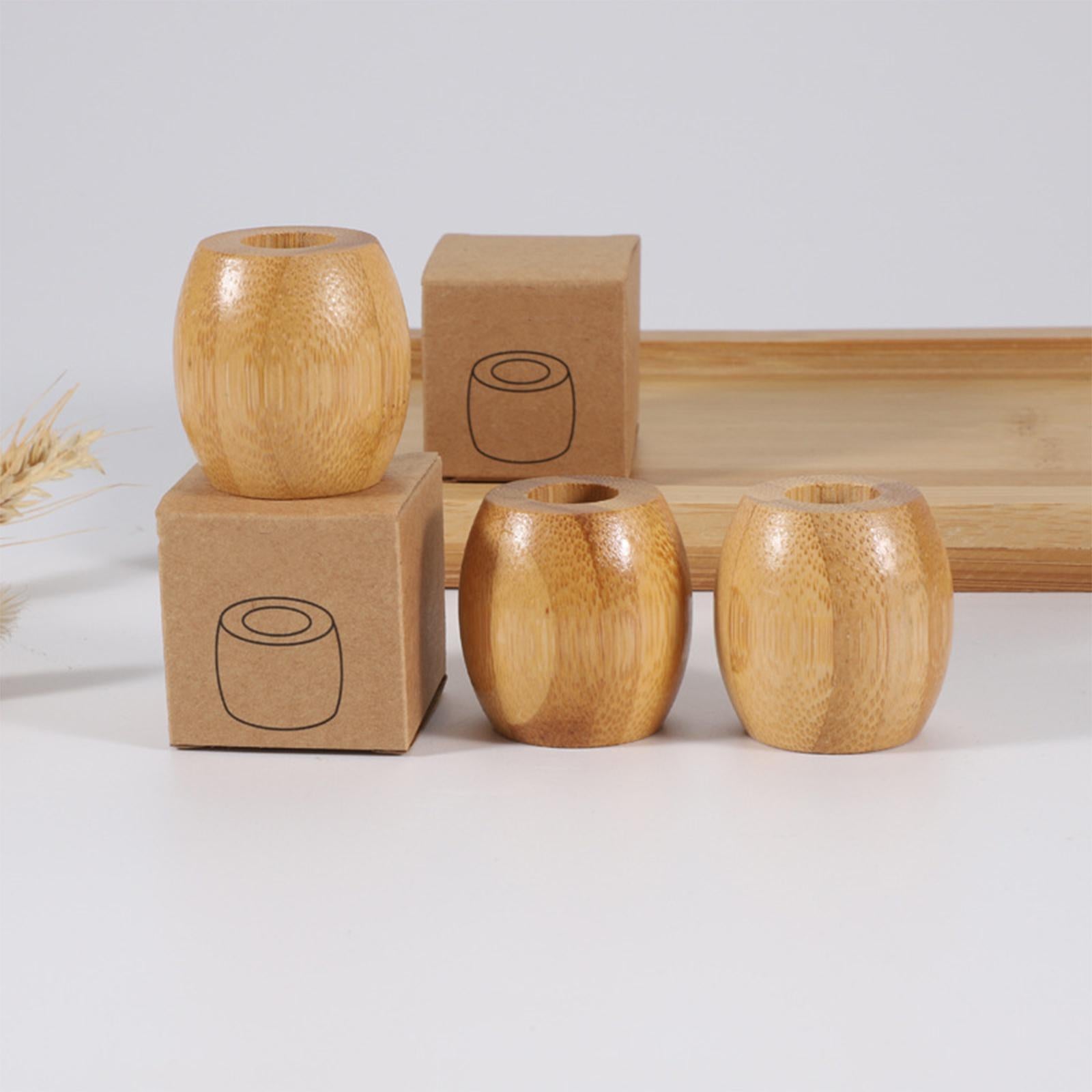 Bamboo Toothbrush Holder Office Pen Holder for Shower Farmhouse Countertop