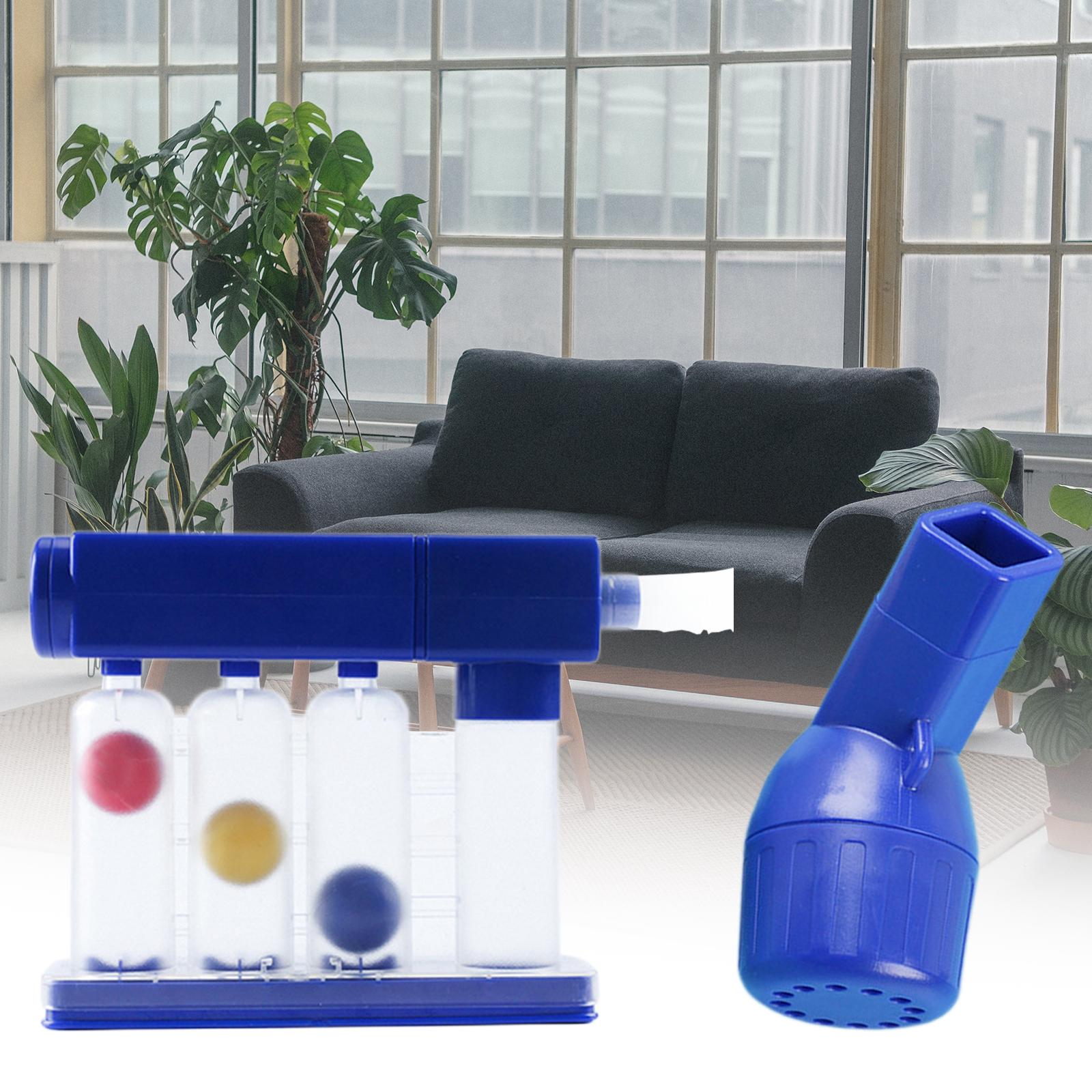 Deep Breathing Lung Exerciser Lung Recovery Breathtrainer Washable Hygienic 3 Ball Device