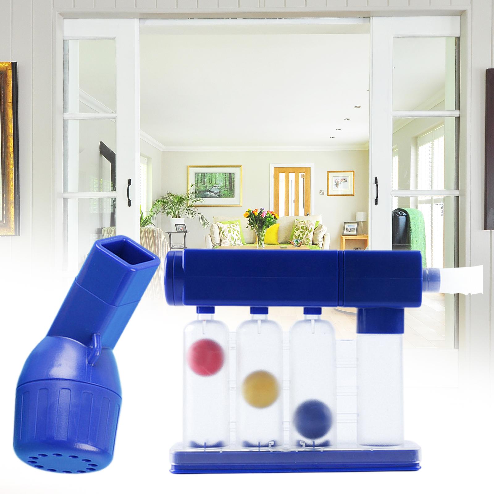 Deep Breathing Lung Exerciser Lung Recovery Breathtrainer Washable Hygienic 3 Ball Device