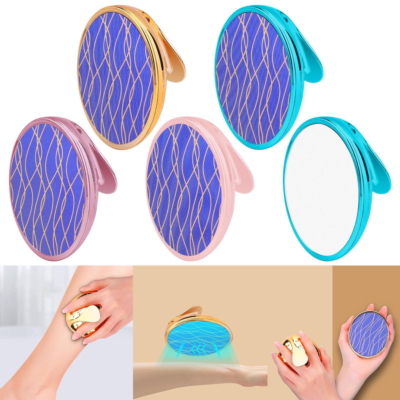 Nano Crystal Hair Remover Eraser Reusable Easy to Use Portable Golden Frame