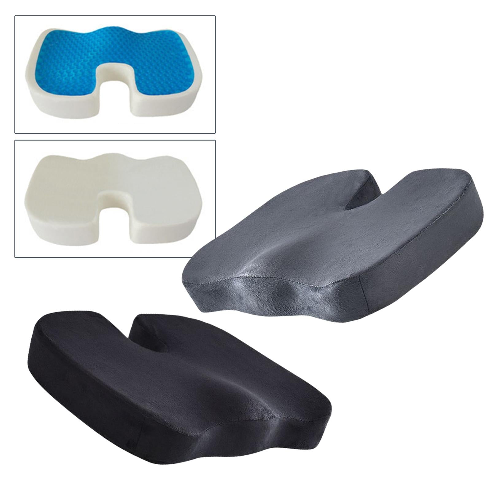 Memory Foam Seat Cushion Chair Cushion for Desk Office Seat Black