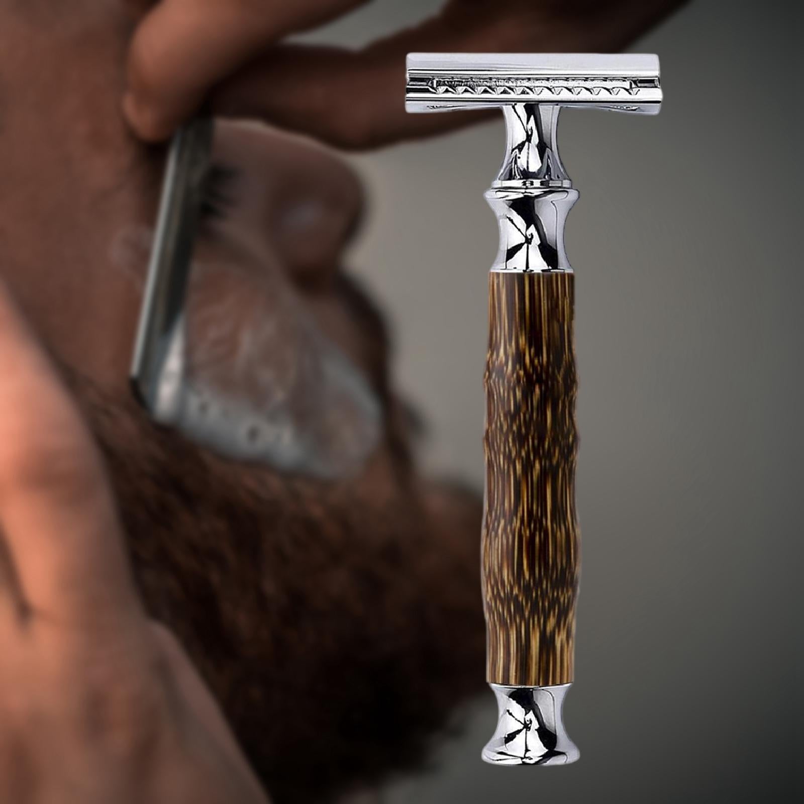 Manual Facial Hair Shaver Double Edge for Father's Day Men Women Daily Use