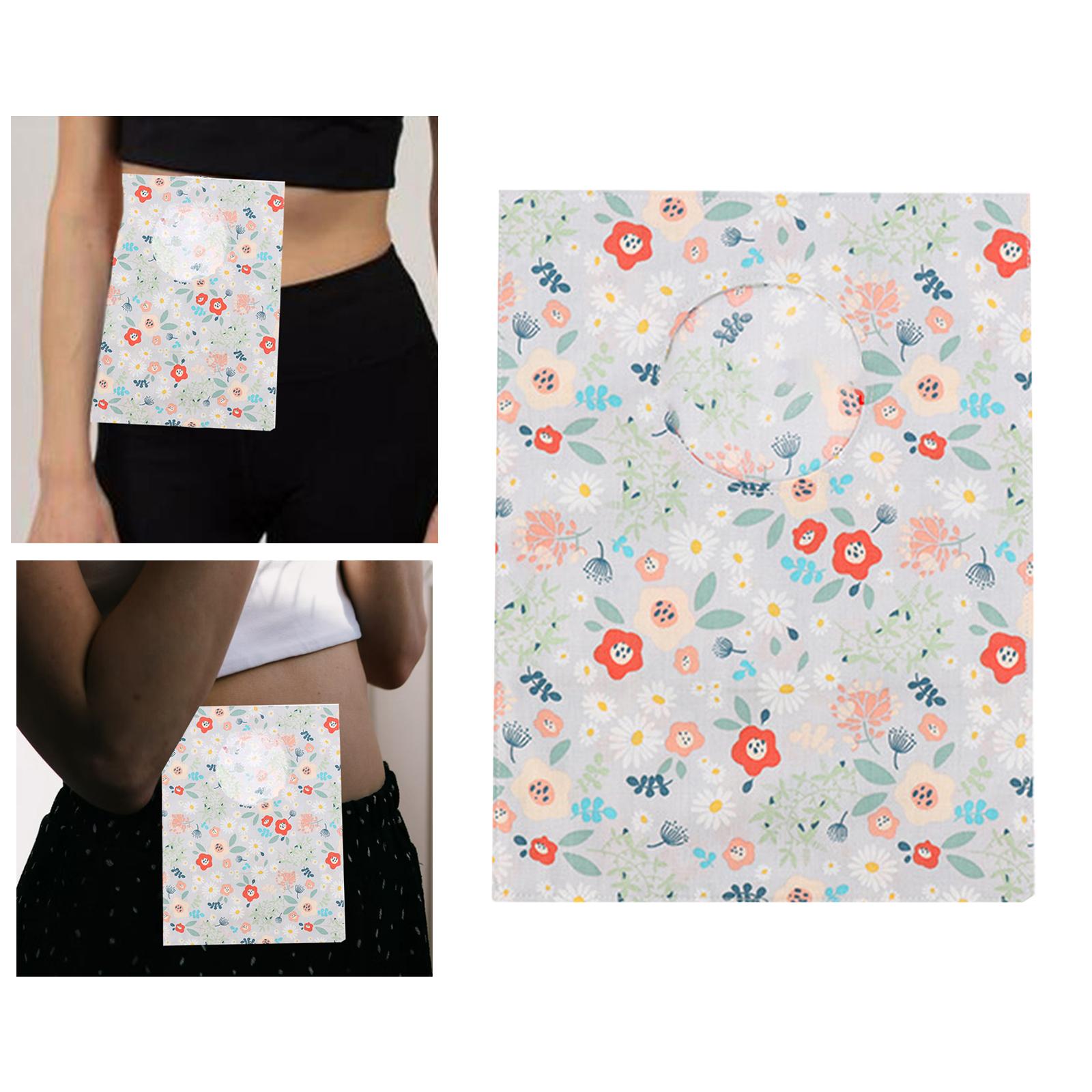 Protective Cover Pouch Bag System Colostomy Bags for Colostomy Urostomy flower square