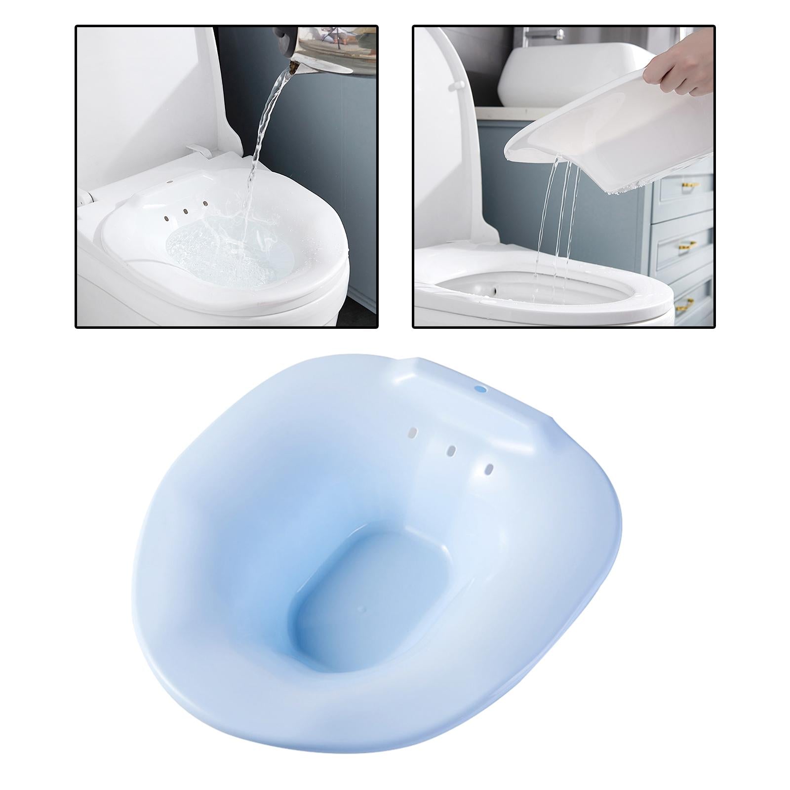 Sitz Bath Over The Toilet Squat Free Toilet Seat for Pregnant Women Blue