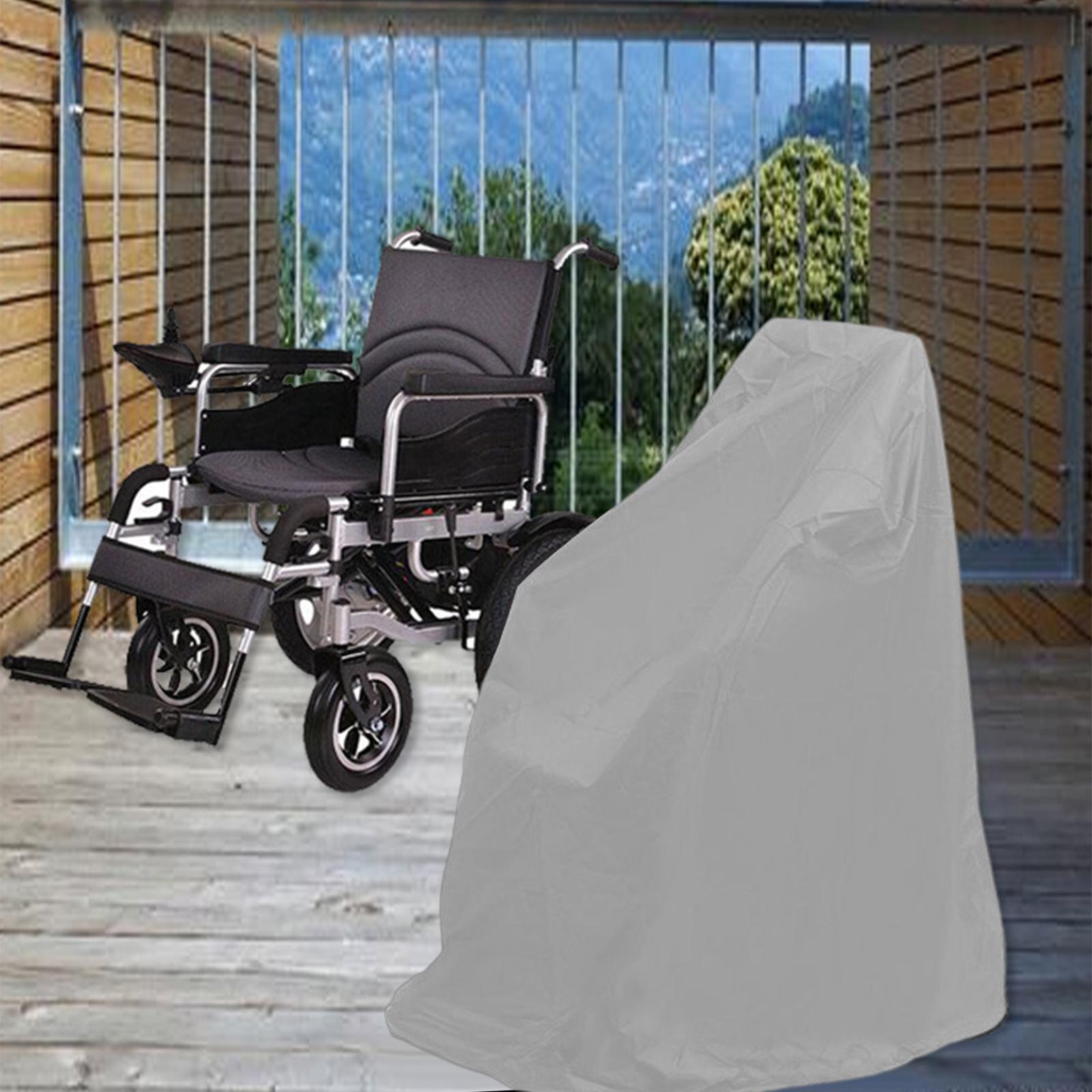 Wheelchair Cover Durable Mobility Scooter Cover Lightweight for Outdoor 115x75x130cm Gray