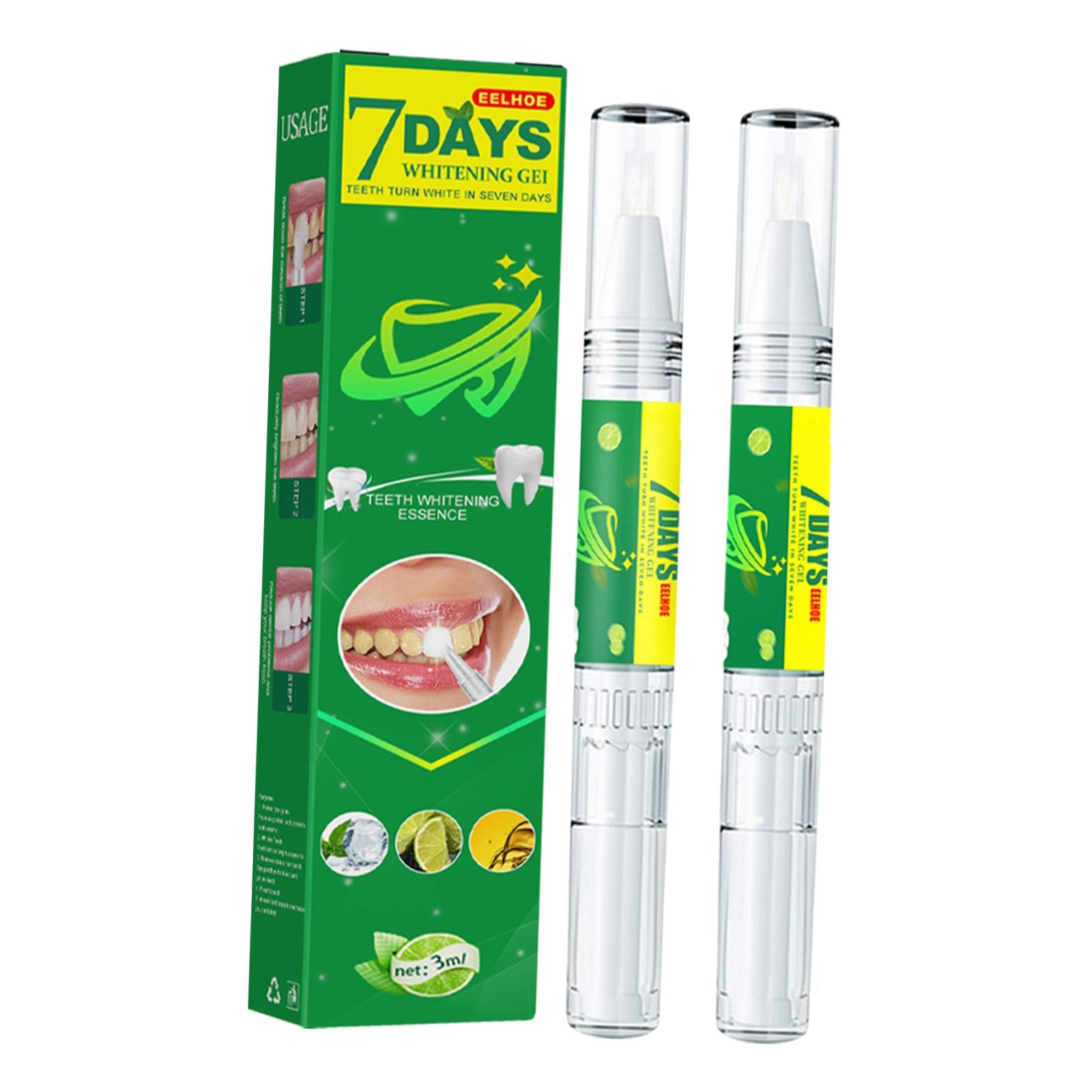 Teeth Whitening Pen 3ml 0.1 fl oz Stain Remover Non Sensitive Oral Tool 2Pcs