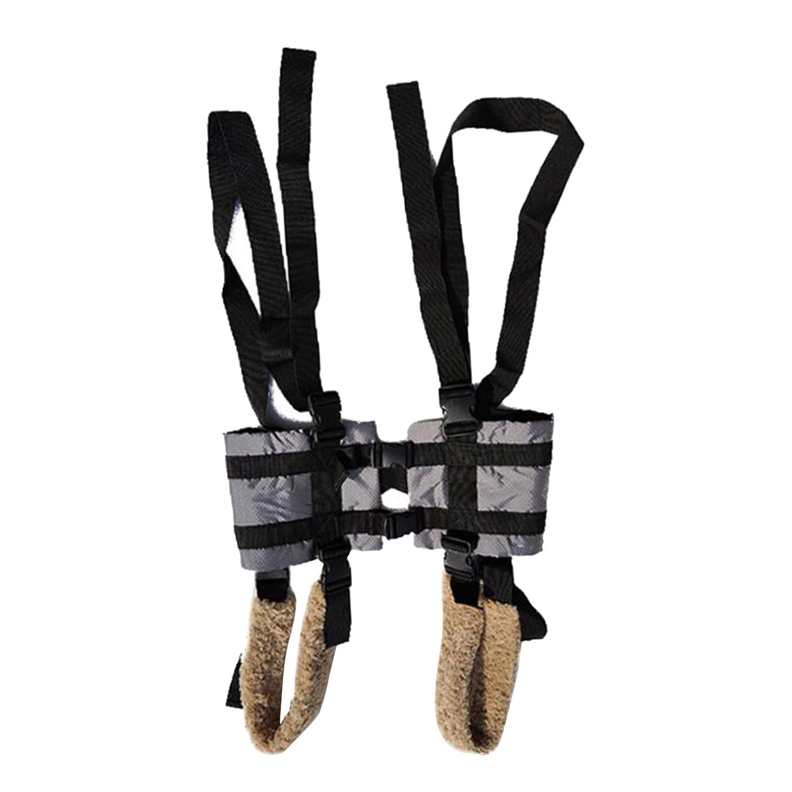 Gait Transfer Waist Belt Auxiliary Shift Standing for Patients Seniors Gray  Bearing 150kg