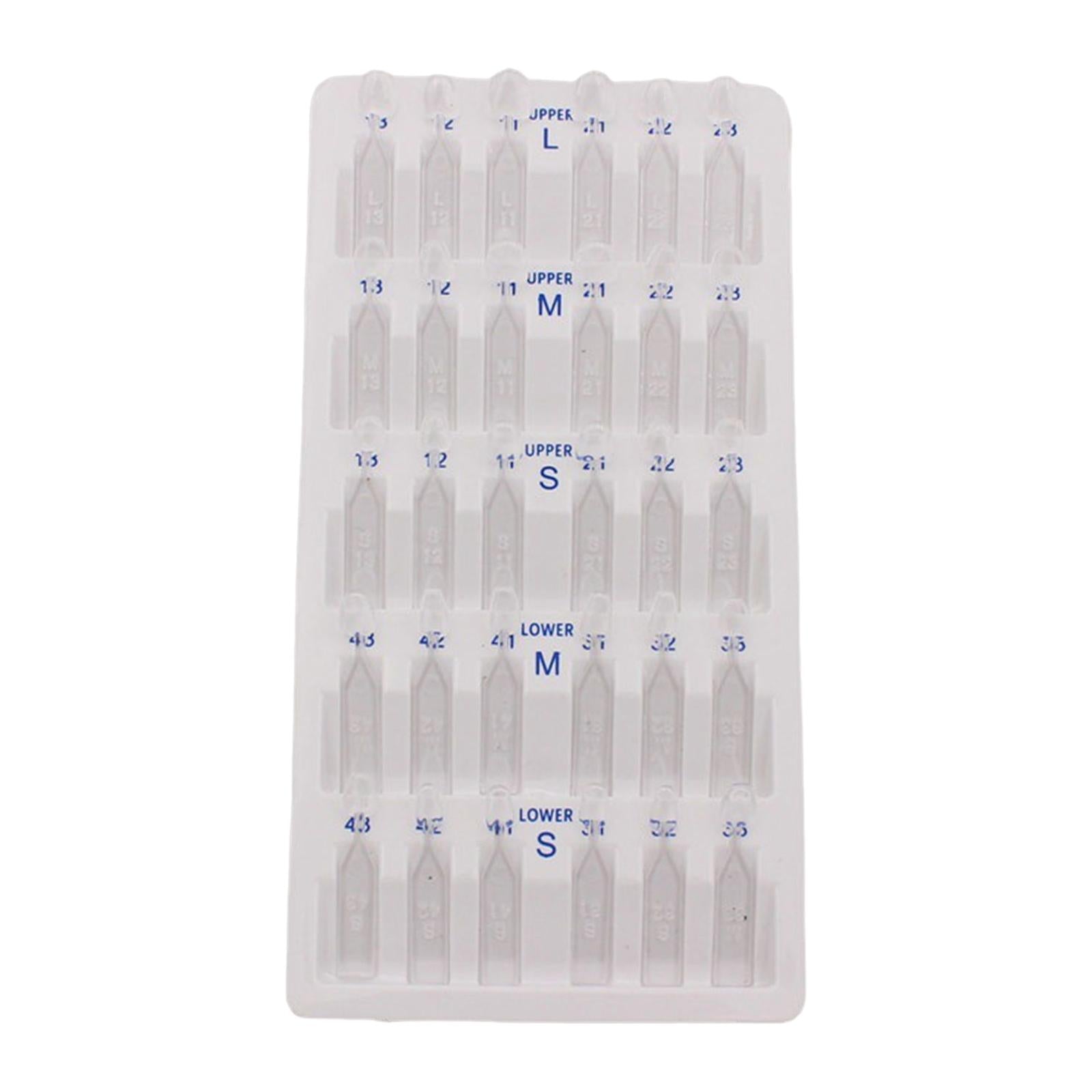 30 Pieces Dental Veneers Fast Quick Food Grade Plastic Teeth Whitening Tool