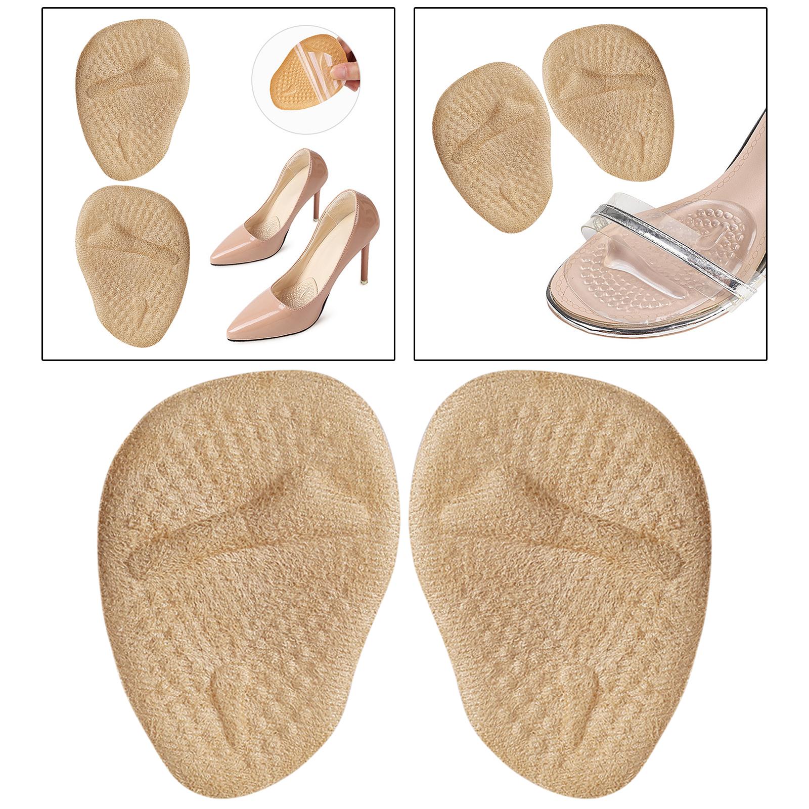 2x Metatarsal Pads Absorb Sweat Suit for All Shoes Comfortable Light Yellow