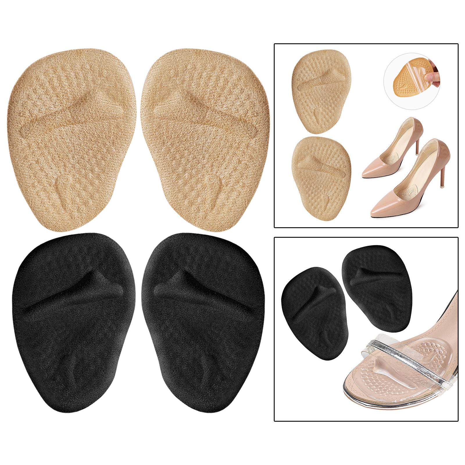 2x Metatarsal Pads Absorb Sweat Suit for All Shoes Comfortable Light Yellow