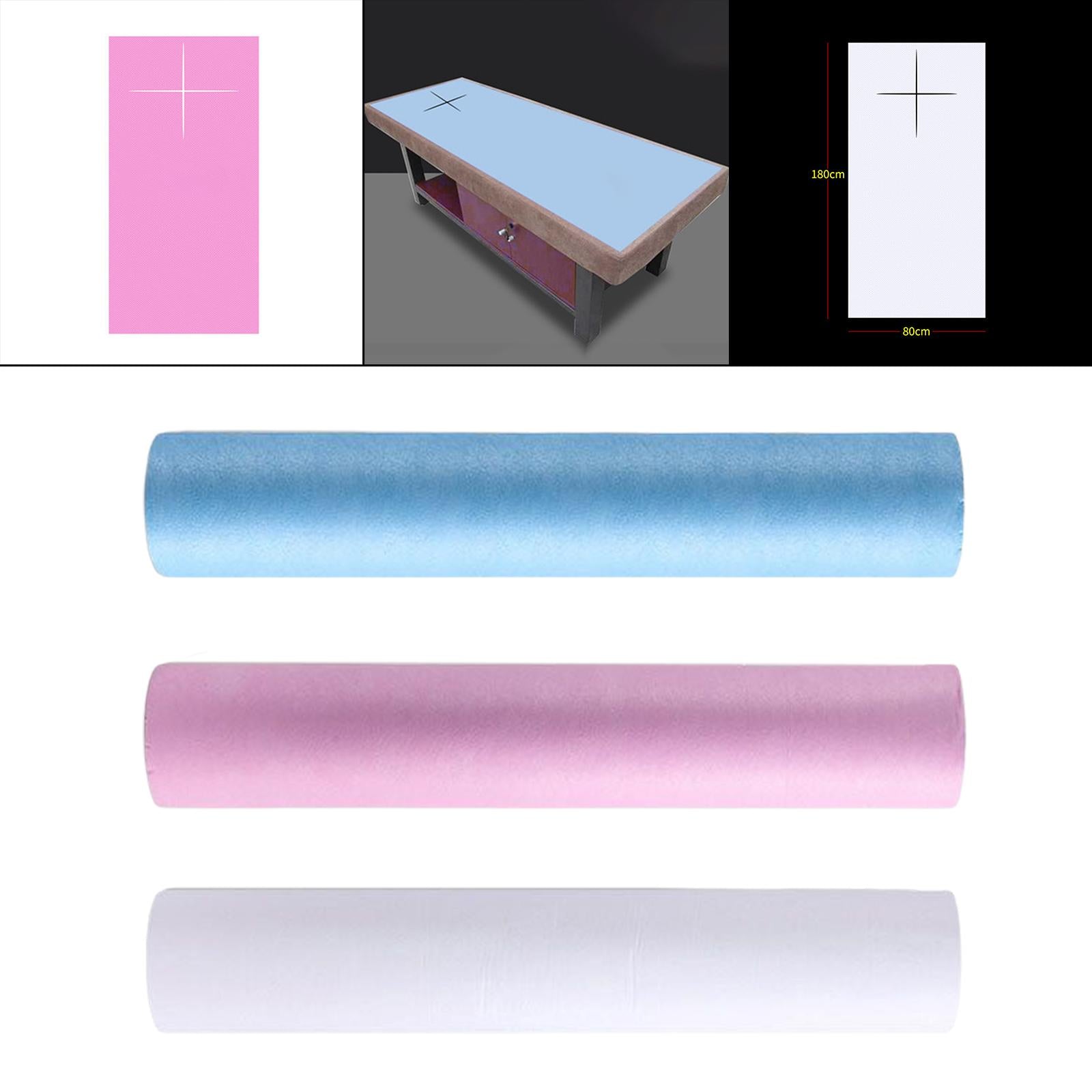 45Pcs/Roll Disposable Bed Sheet 80Cmx180cm for Beauty Salon SPA Stretcher White