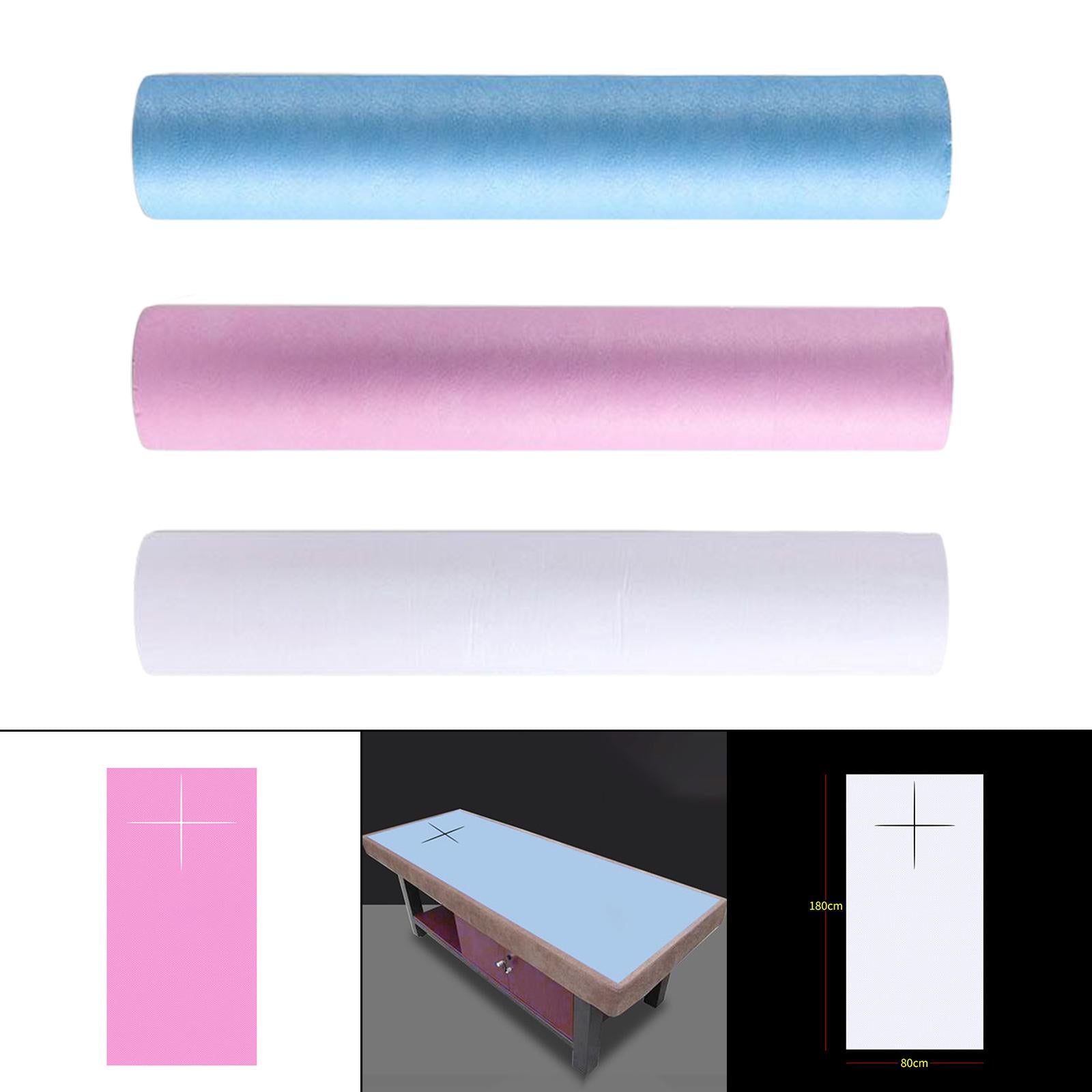 45Pcs/Roll Disposable Bed Sheet 80Cmx180cm for Beauty Salon SPA Stretcher White