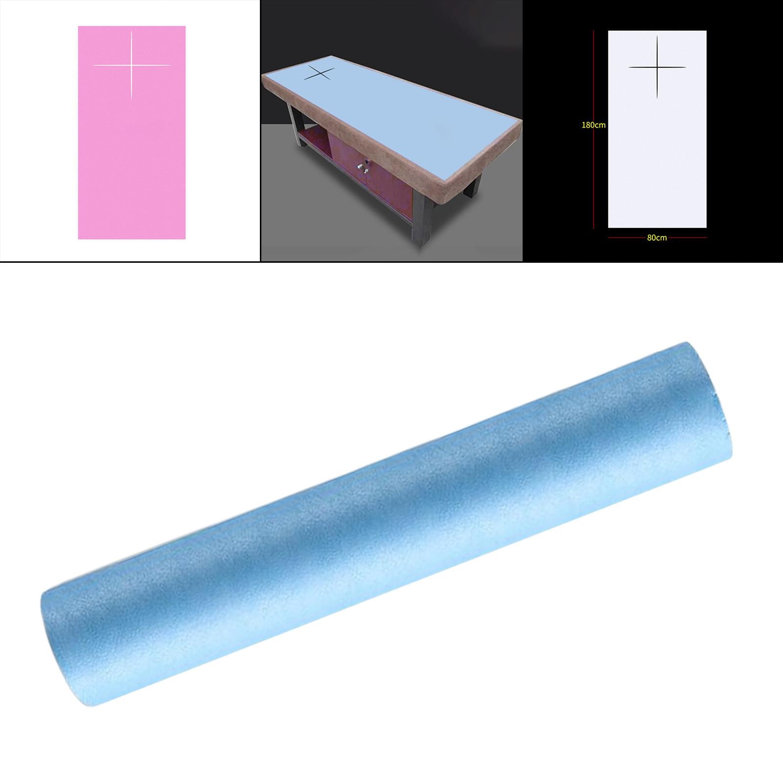 45Pcs/Roll Disposable Bed Sheet 80Cmx180cm for Beauty Salon SPA Stretcher Blue