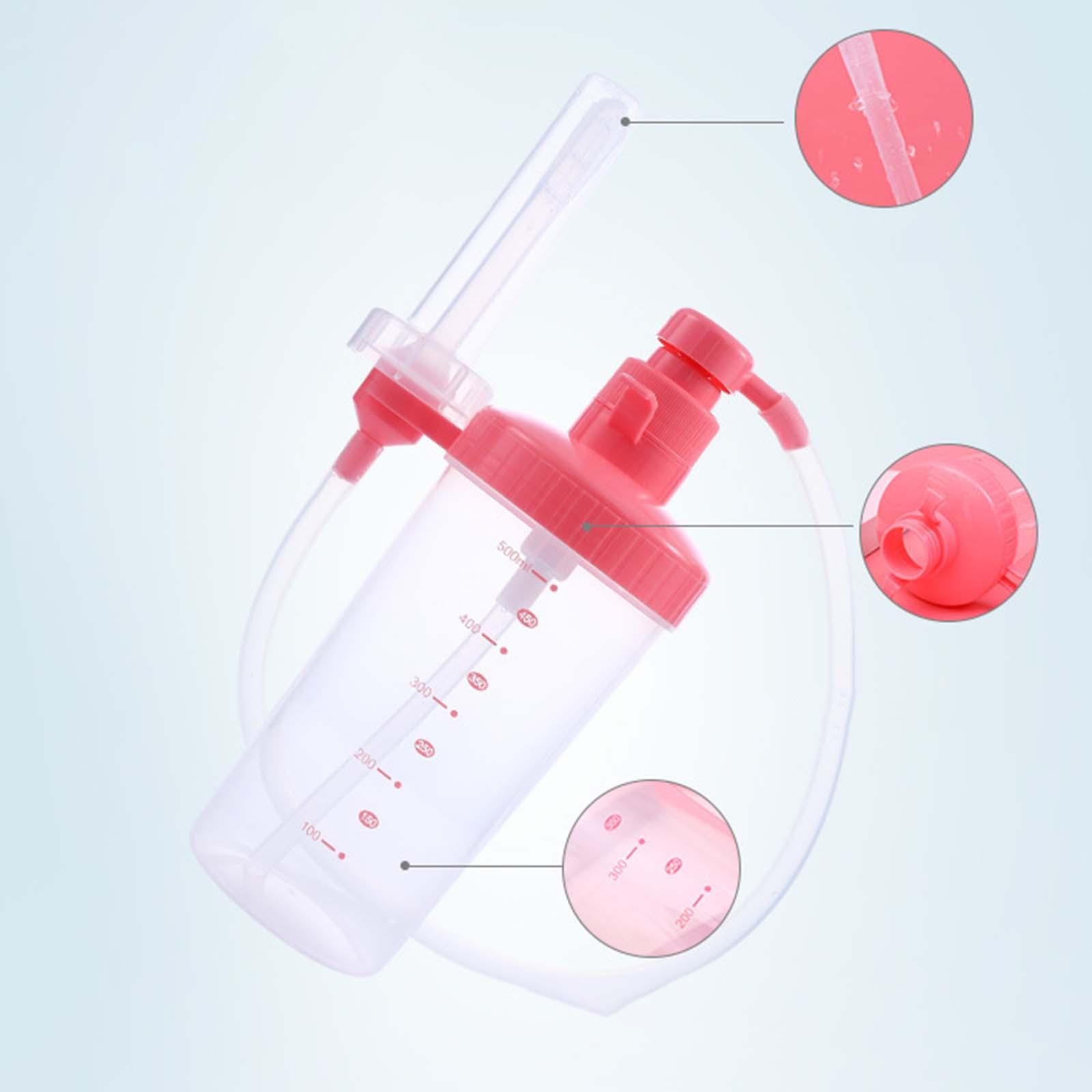 Portable Healthy Vaginal Cleaner Leakproof for Women Perineum Douche 500 ml