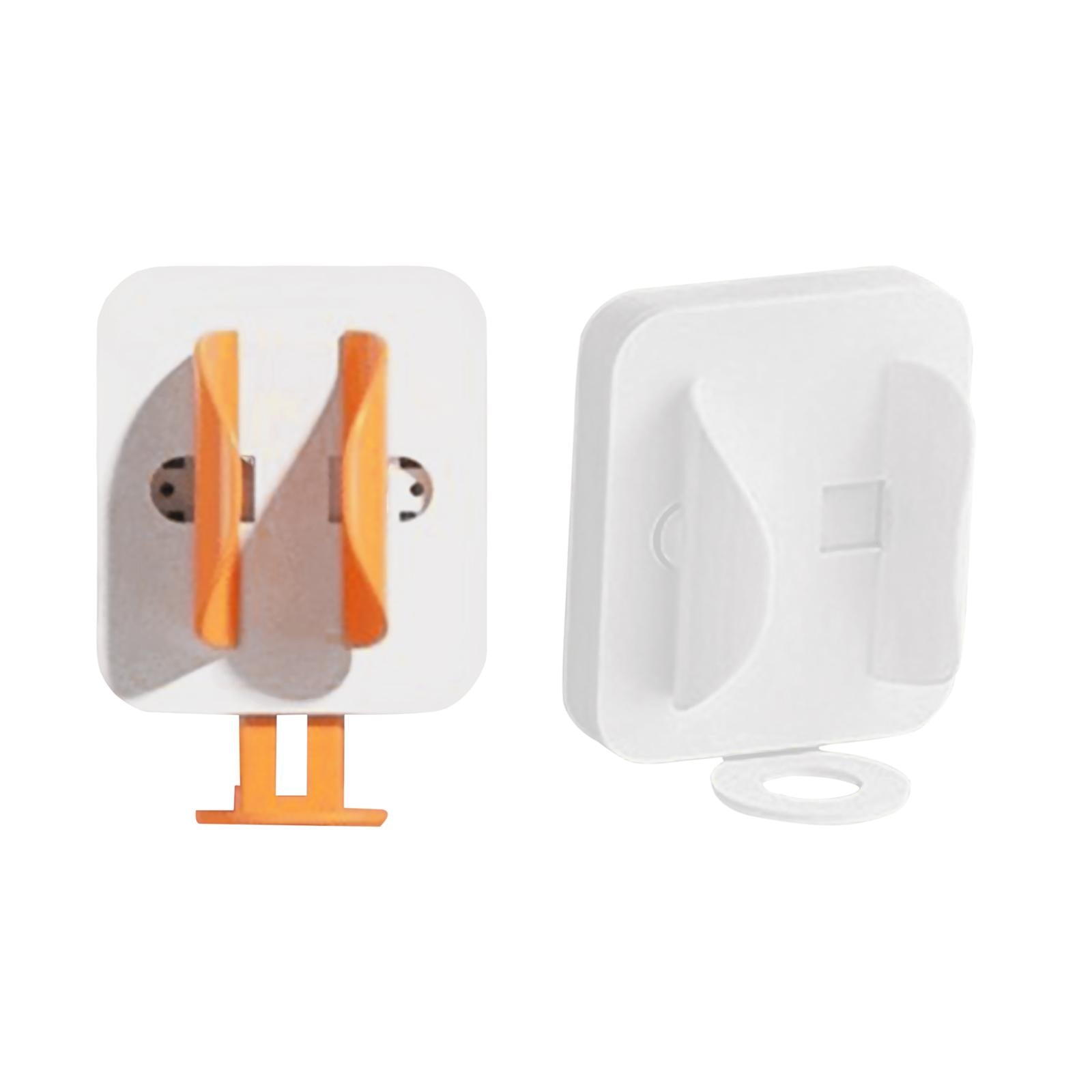 Electric Toothbrush Holder Self Adhesive Gravity Sensor White Orange
