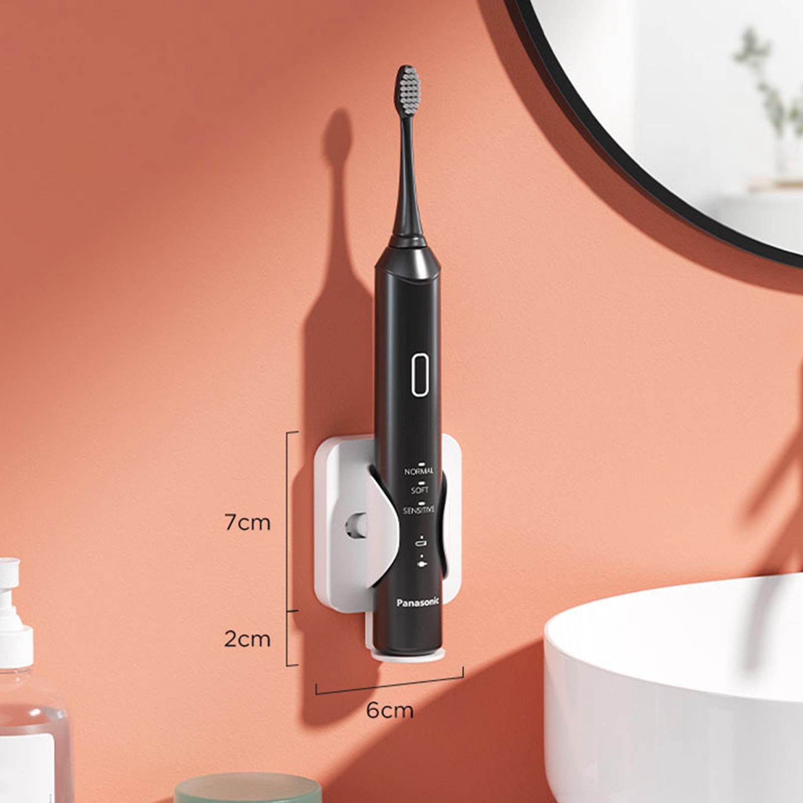 Electric Toothbrush Holder Self Adhesive Gravity Sensor White