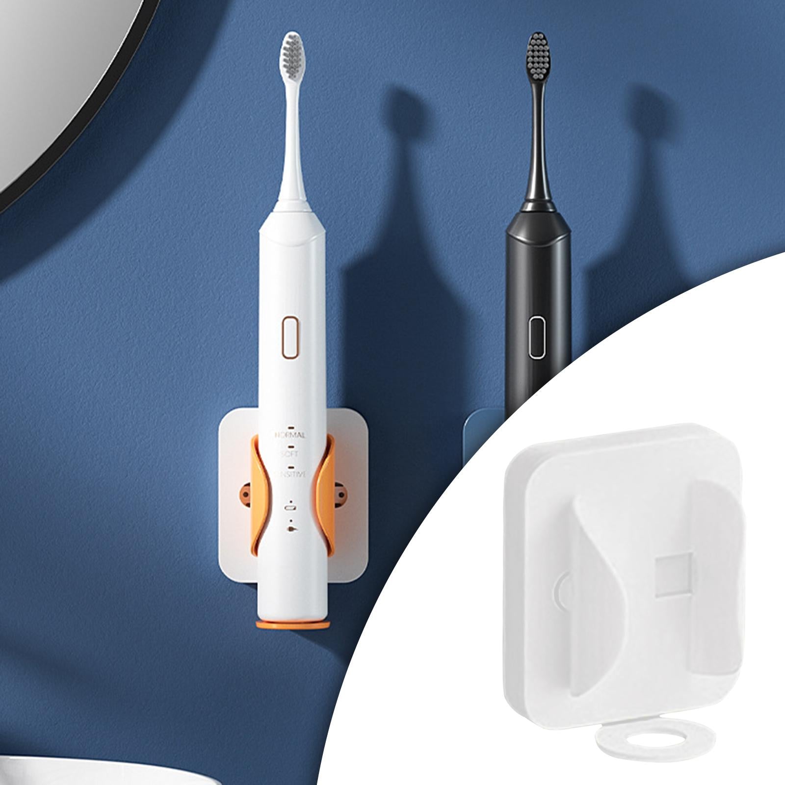 Electric Toothbrush Holder Self Adhesive Gravity Sensor White