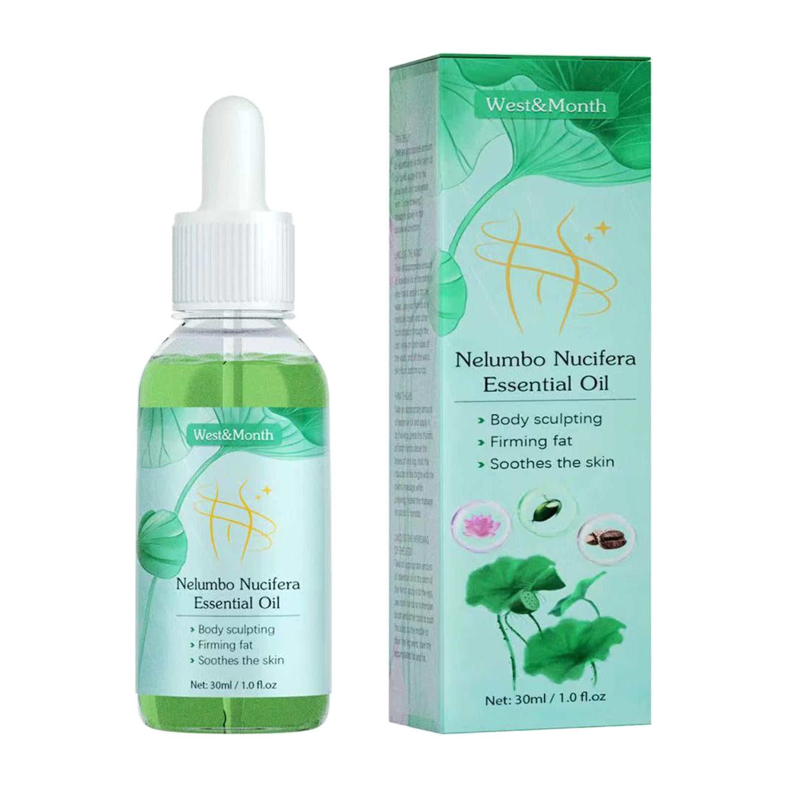 30ml Lotus Essential Oil Slimming Serum Body Care Fat Burning for Skin SPA