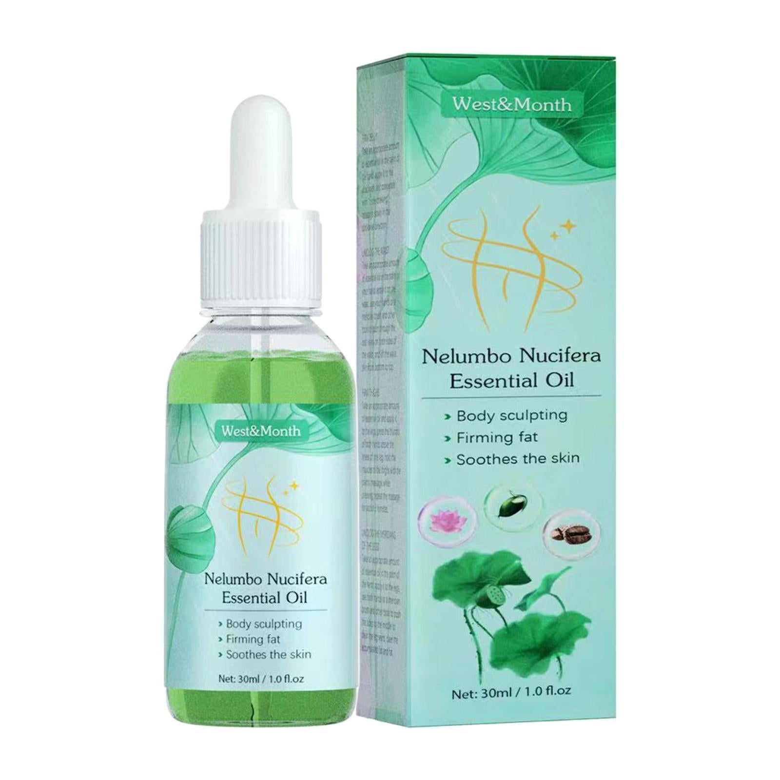 30ml Lotus Essential Oil Slimming Serum Body Care Fat Burning for Skin SPA