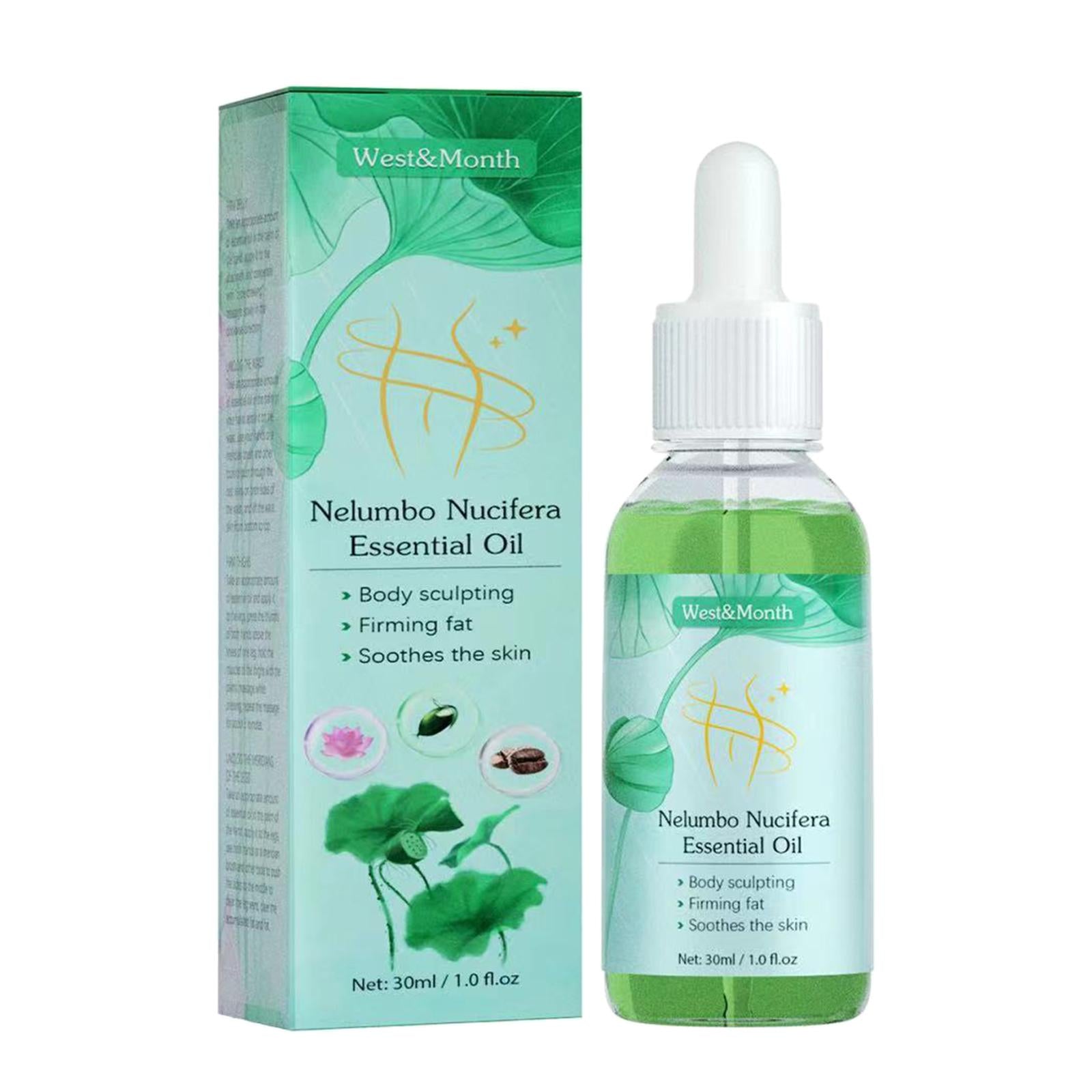 30ml Lotus Essential Oil Slimming Serum Body Care Fat Burning for Skin SPA