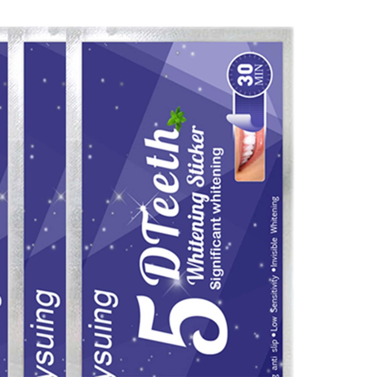 5D Teeth Strips Teeth Gel Strips Protecting Teeth for Remove Tea Stain 14Pcs